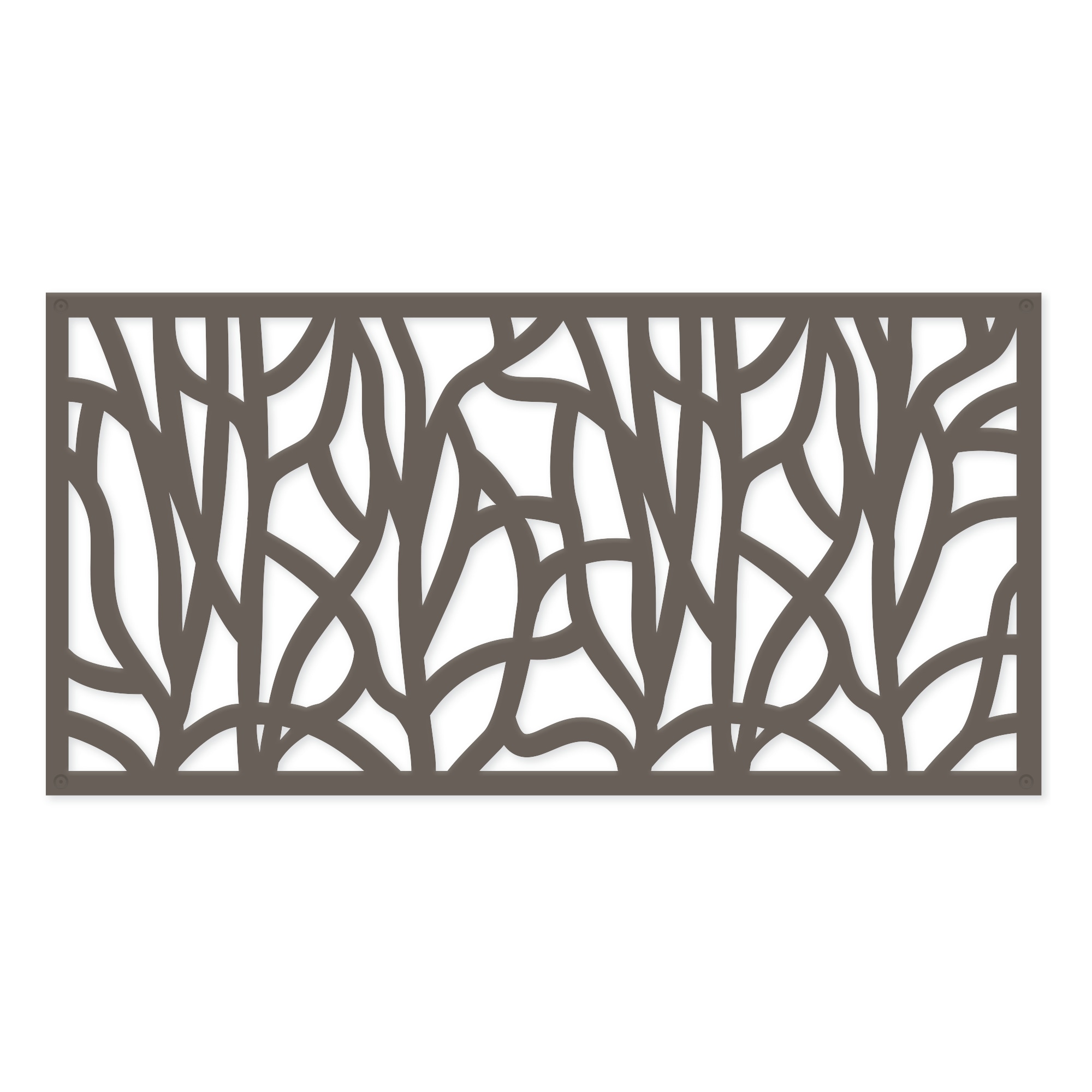 Style Selections 63413-1 48-in x 2-ft Willow Warmstone Polypropylene Decorative Screen panel