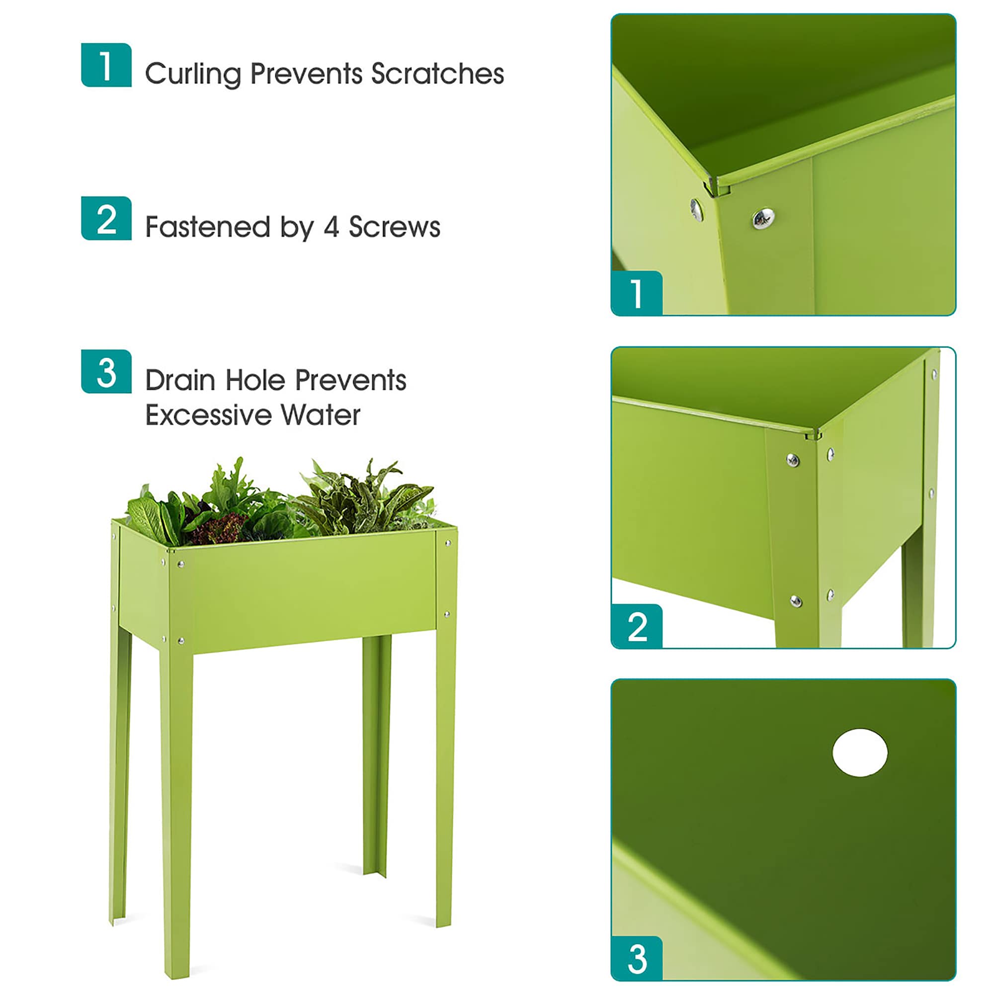 Costway LWS00612 Raised-Planter-Boxes - View #5
