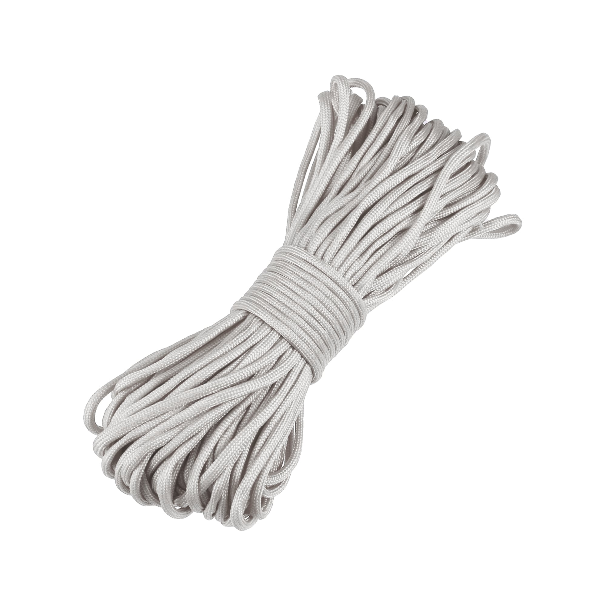 Unique Bargains Tent Rope Outdoor Camping Guylines Ropes 7 Core 4mm Paracord 31m Safety Rope for Hiking Backpacking Survival Gear Gray #S26012200UX1679