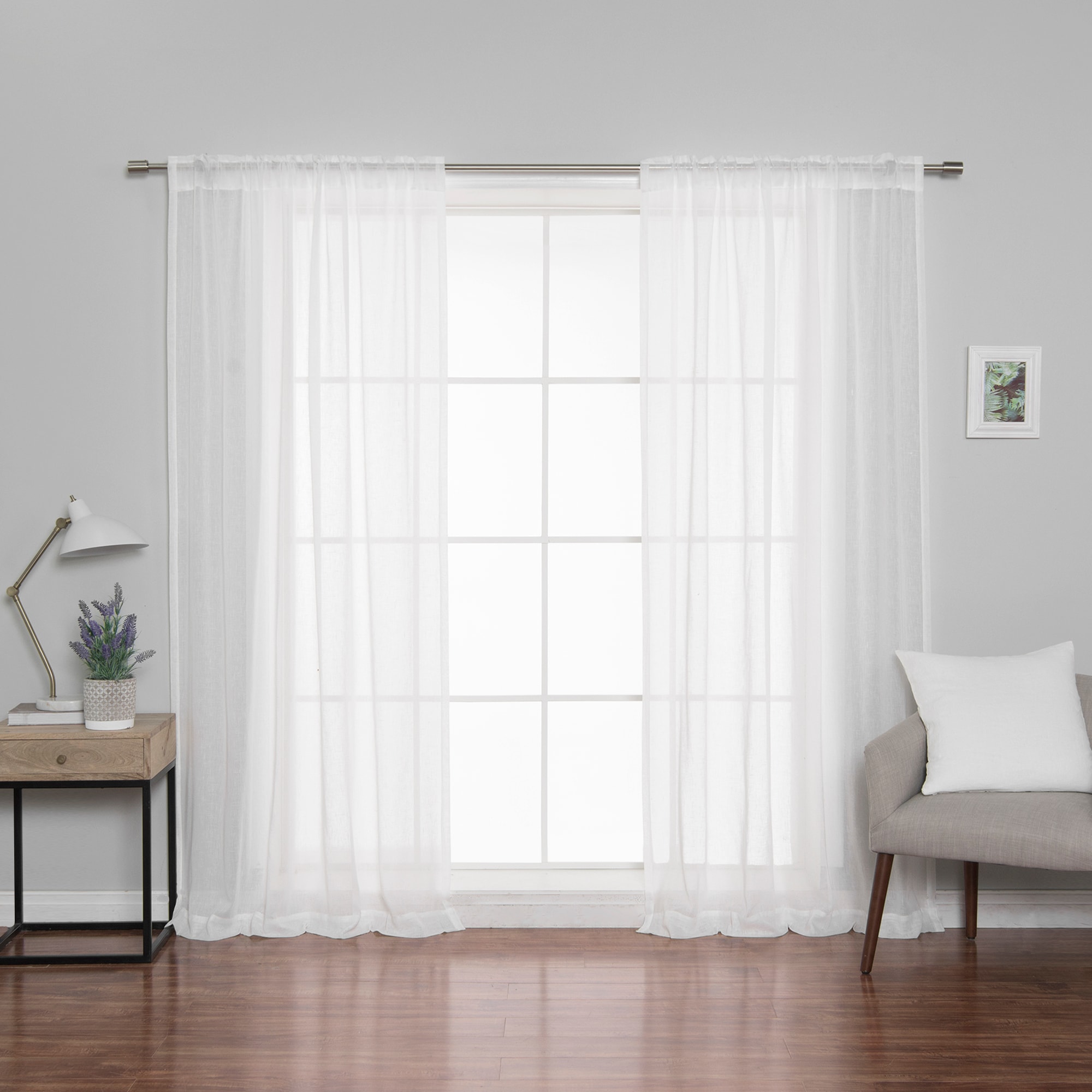 Best Home Fashion YG-56-BAK-NPIP-84-WH curtains - View #5