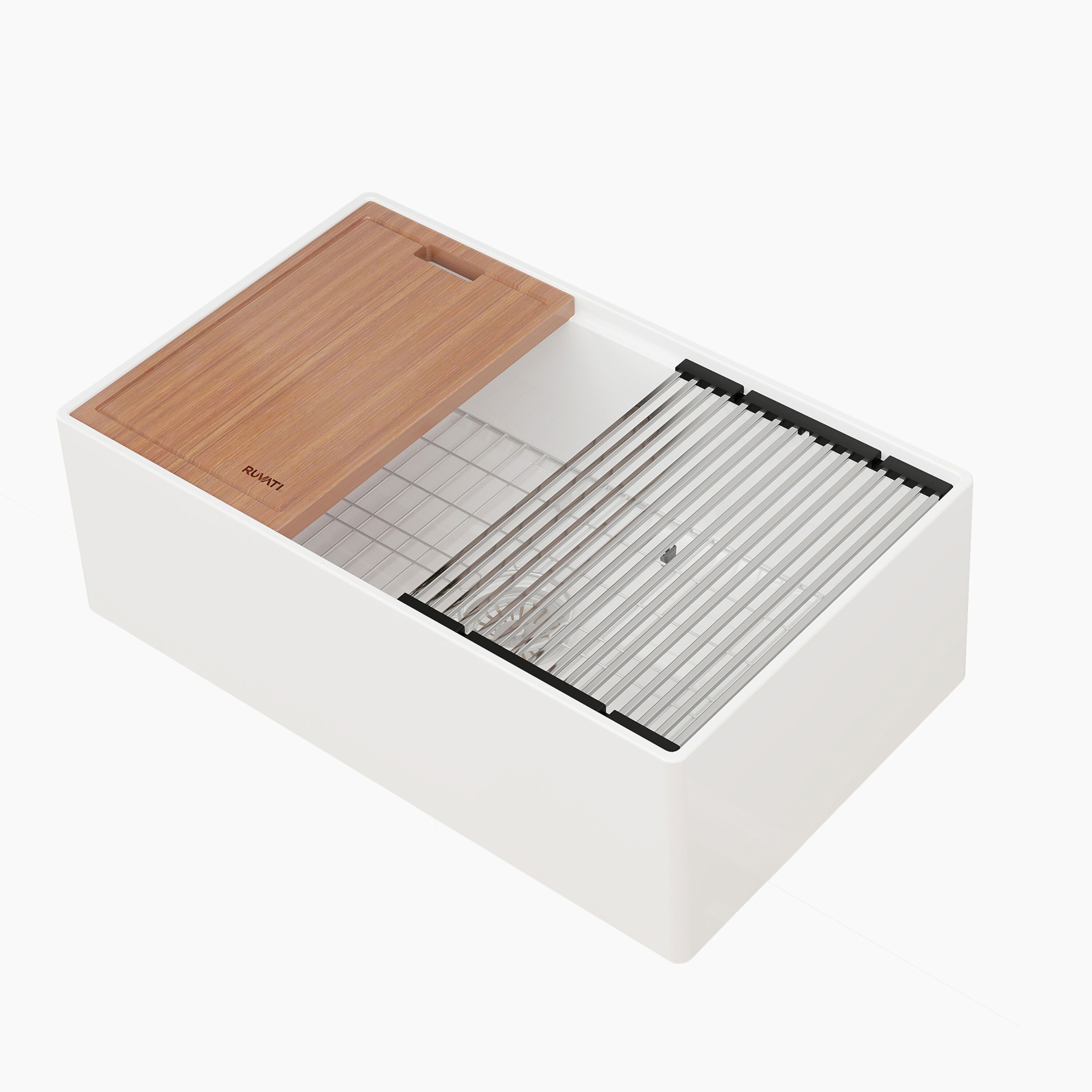 Ruvati RVL2182WH Kitchen-Sinks - View #3