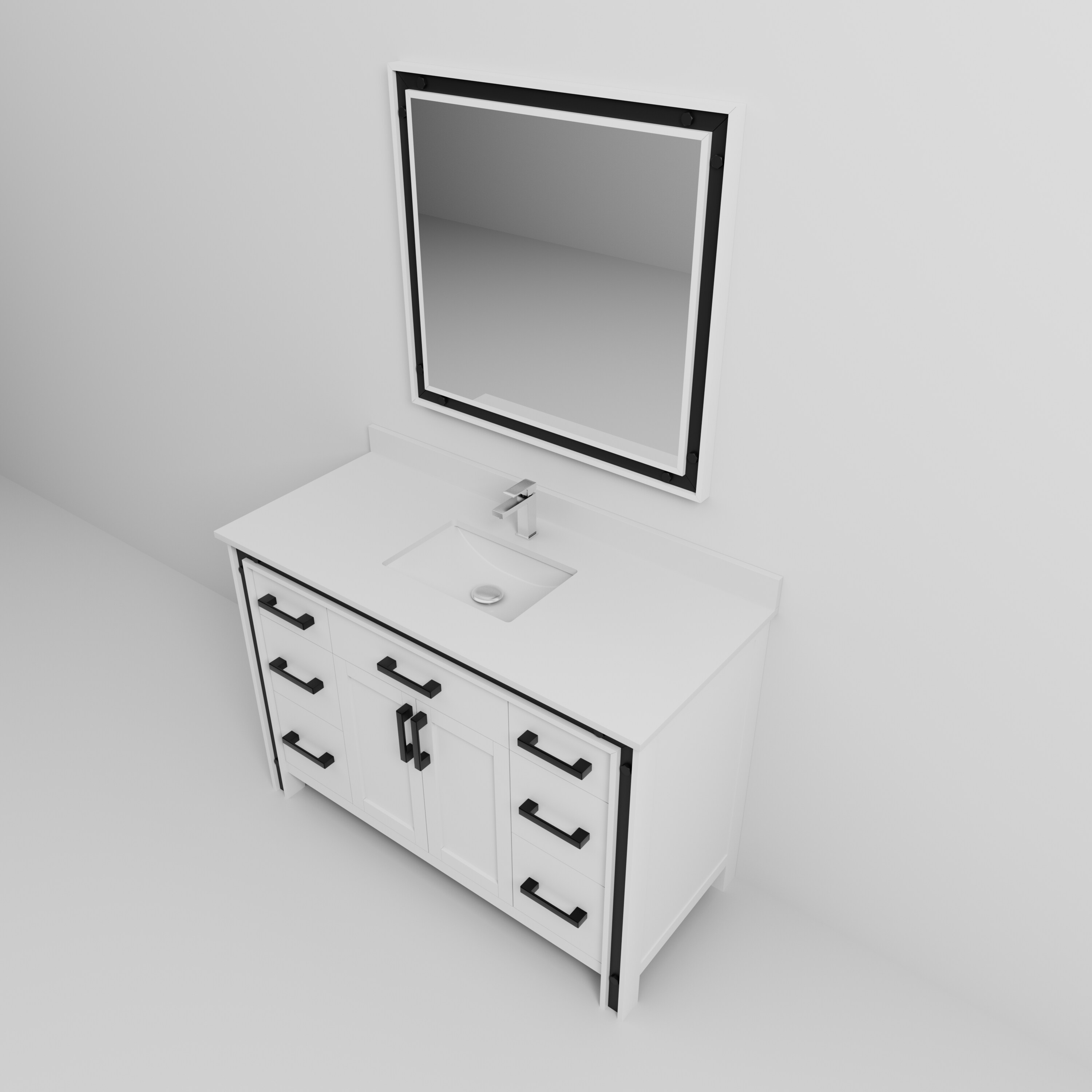 Lexora LZV352248SAJSM34F Bath-Vanity-Combo - View #10