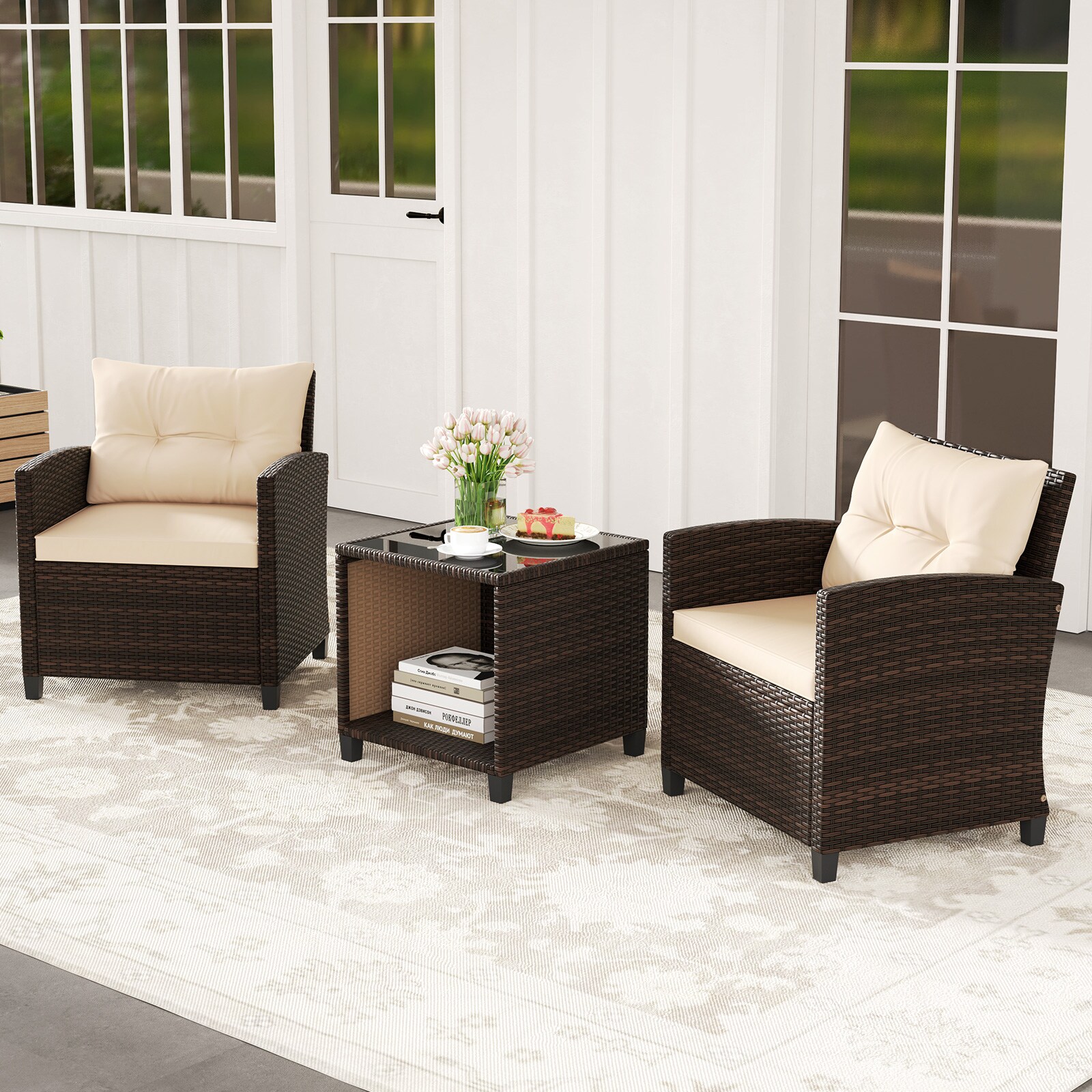 Slickblue D-CO-NB43037WH Patio-Conversation-Sets - View #3