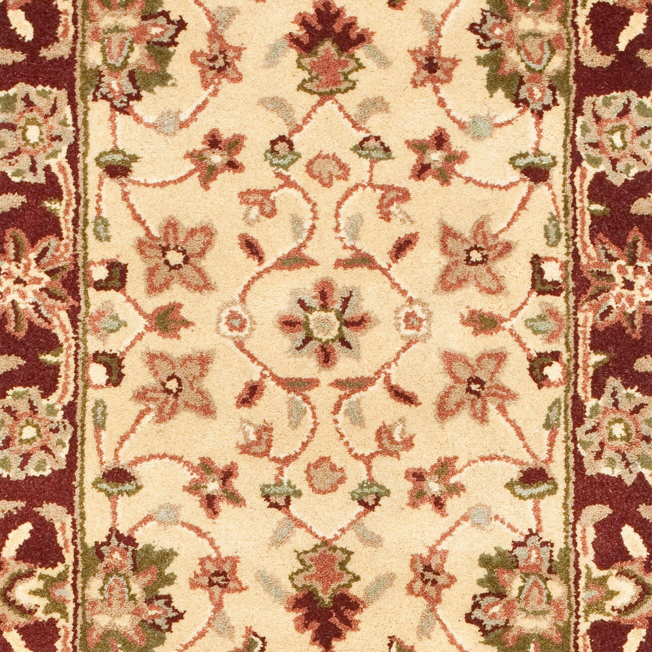 Safavieh Heritage 965 Ivory/Red Traditional 2ft-3in x 6ft Runner Rug in ...