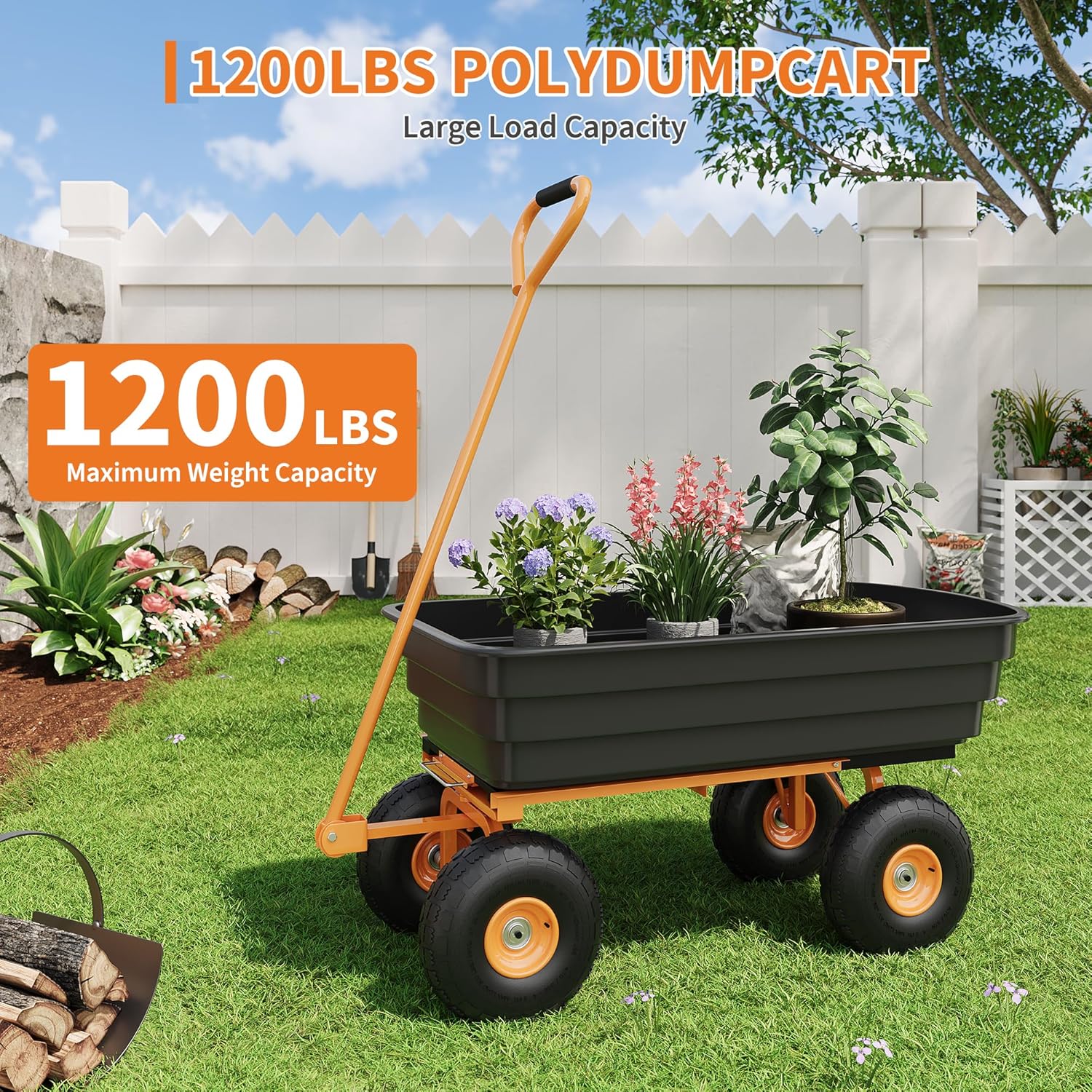 IdealHouse SHXUPV5M4WBL Yard-Carts - View #5