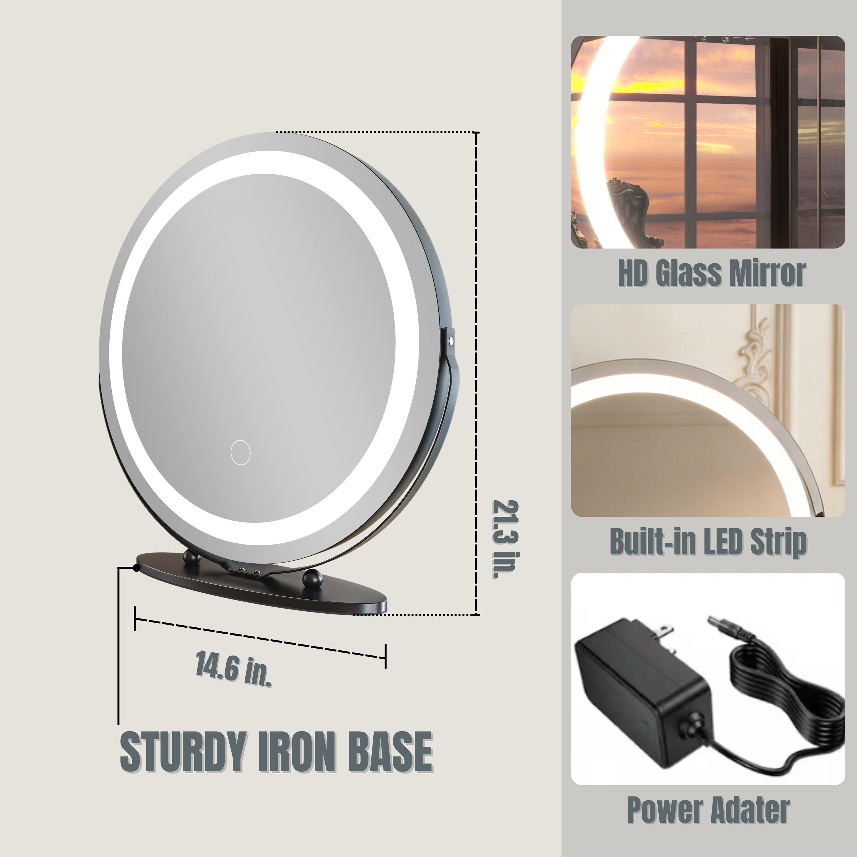 ONWITH JZY004-19-B Decor-Mirrors - View #2