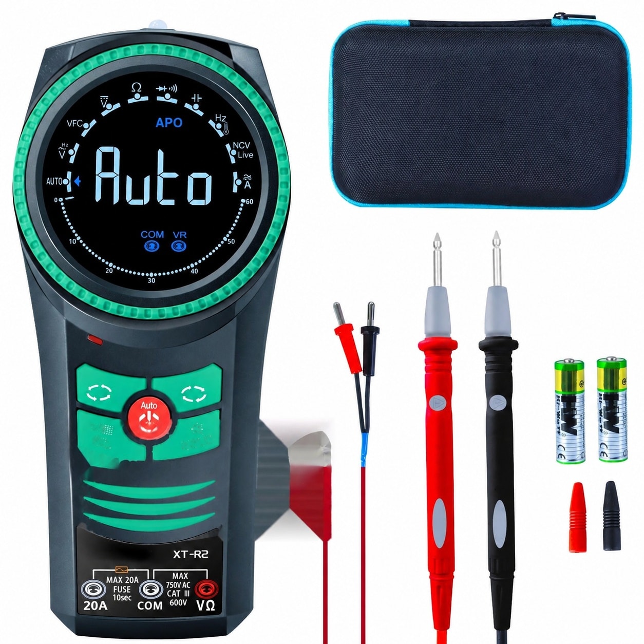Anqtovp Digital AC DC Professional Multimeter Tester TRMS 6000 Counts ...