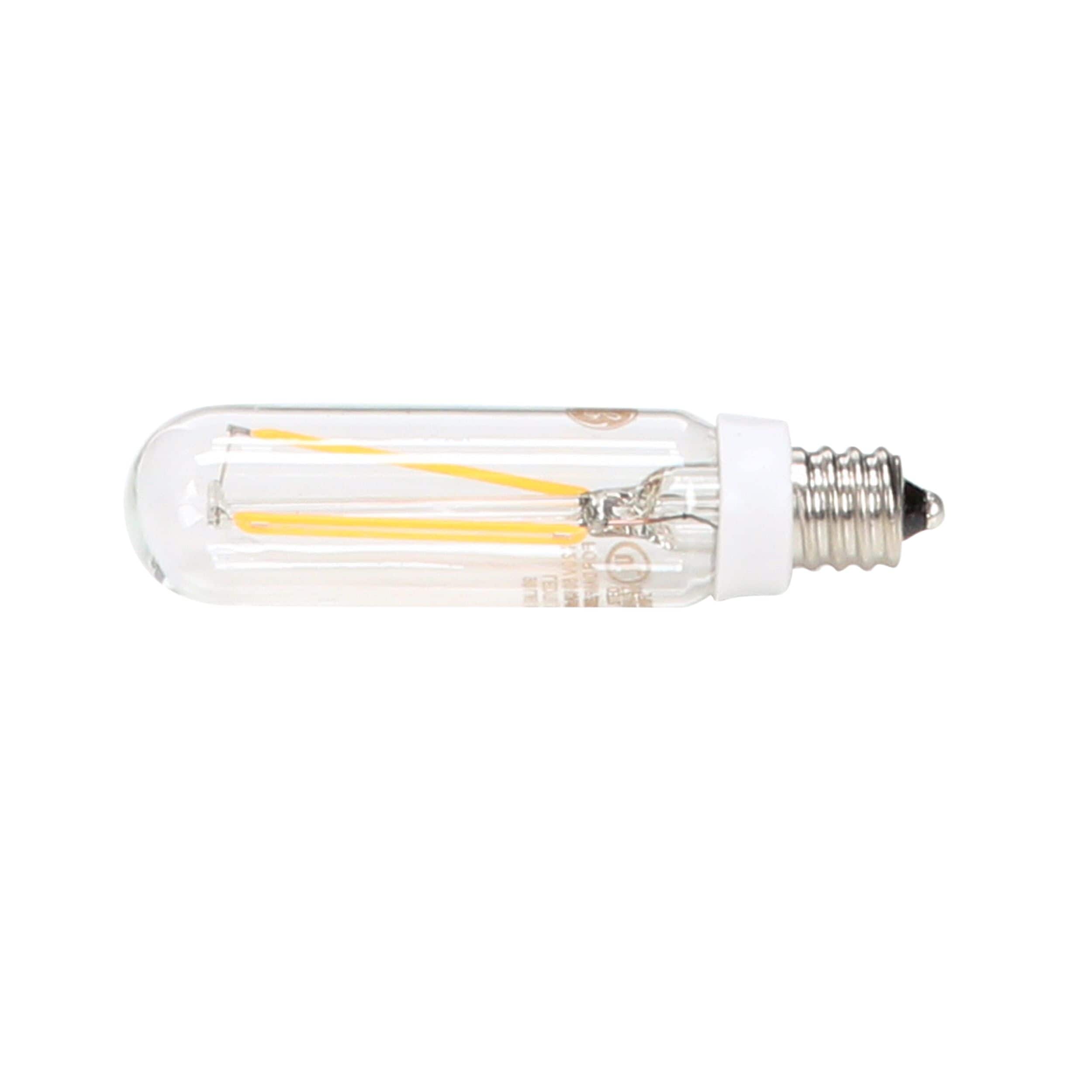 GE Lighting 13390 15-Watt 107-Lumen Specialty T6 Incandescent Light Bulb Crystal Clear 
