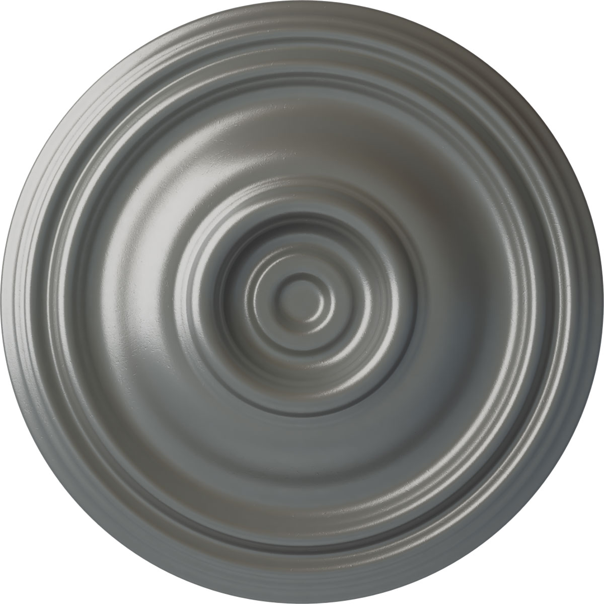 Ekena Millwork CM14TRSLS Traditional 14.75-in W x 14.75-in L Painted Silver Polyurethane Whole Ceiling Medallion