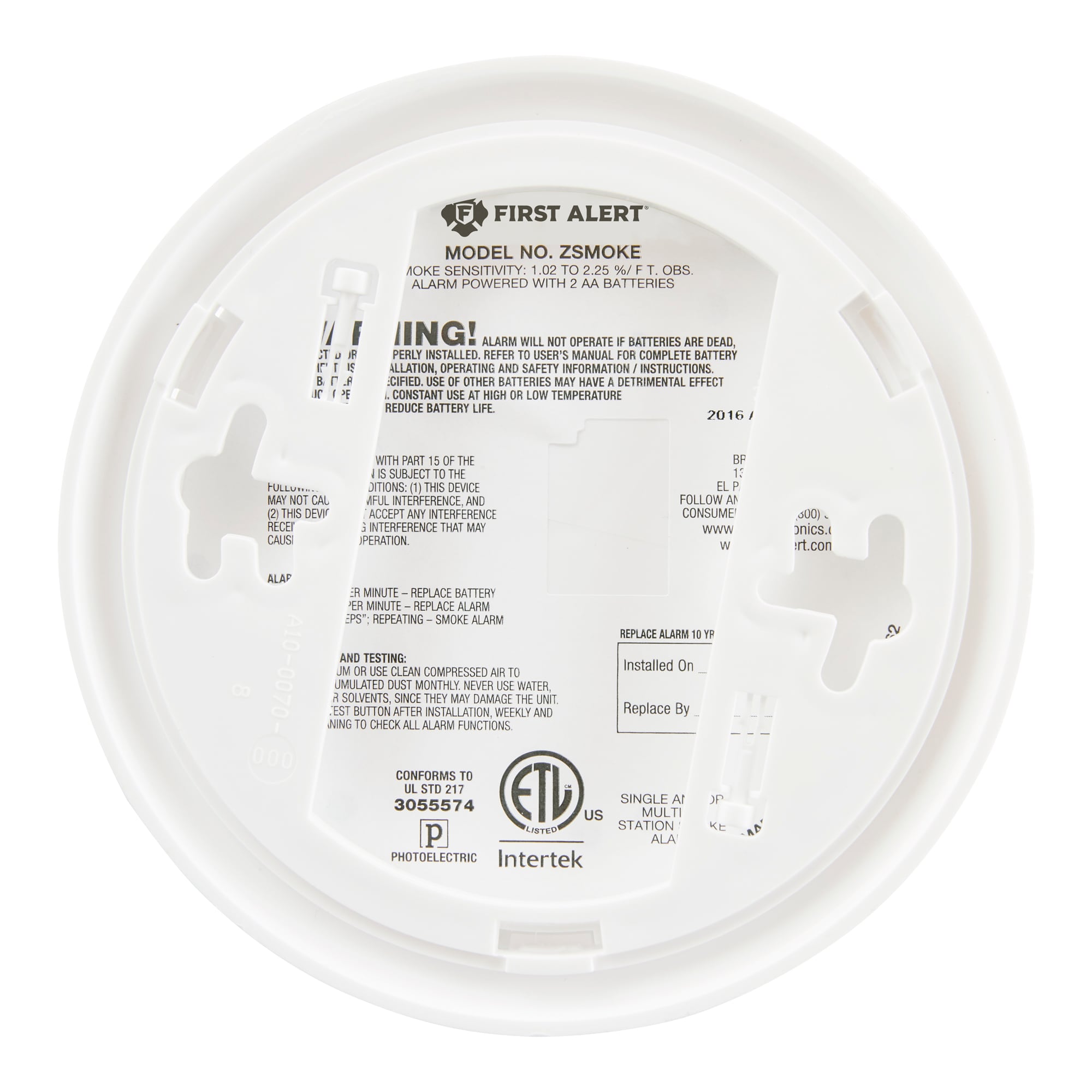 First Alert ZSMOKE Smoke-Alarms - View #4