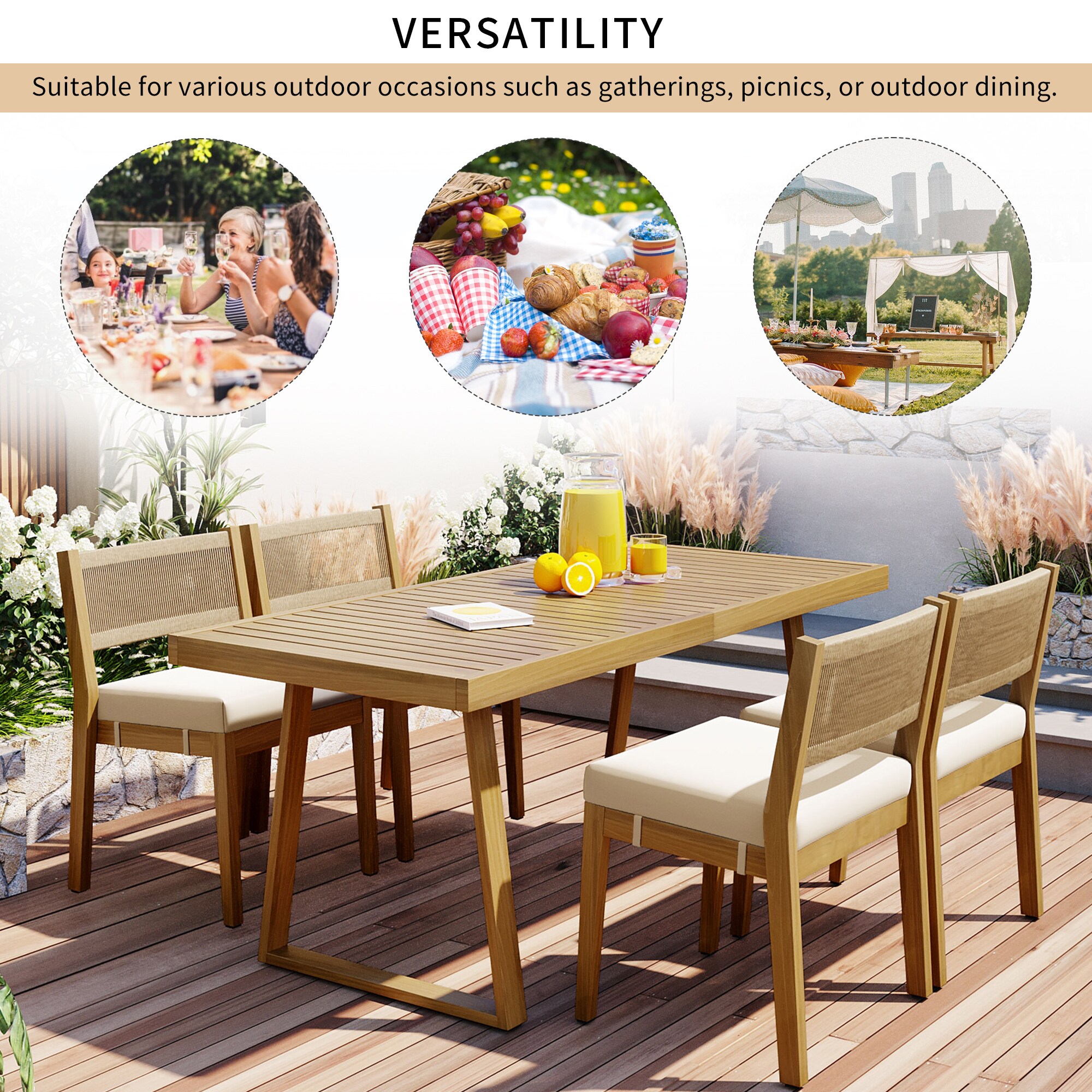 JIMSMAISON BOUSPD05BEG Patio-Dining-Sets - View #7