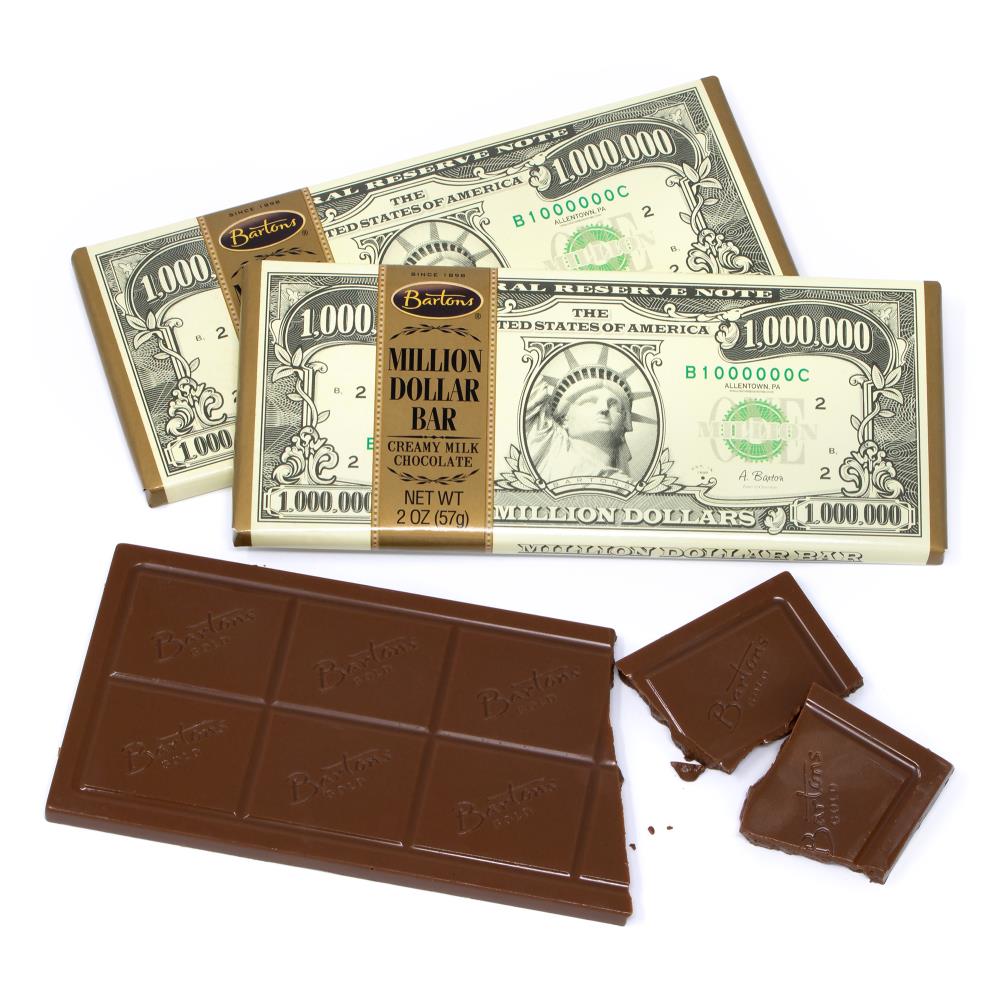 Espeez 100 Dollar Bill Milk Chocolate Bars: 24-Piece Box
