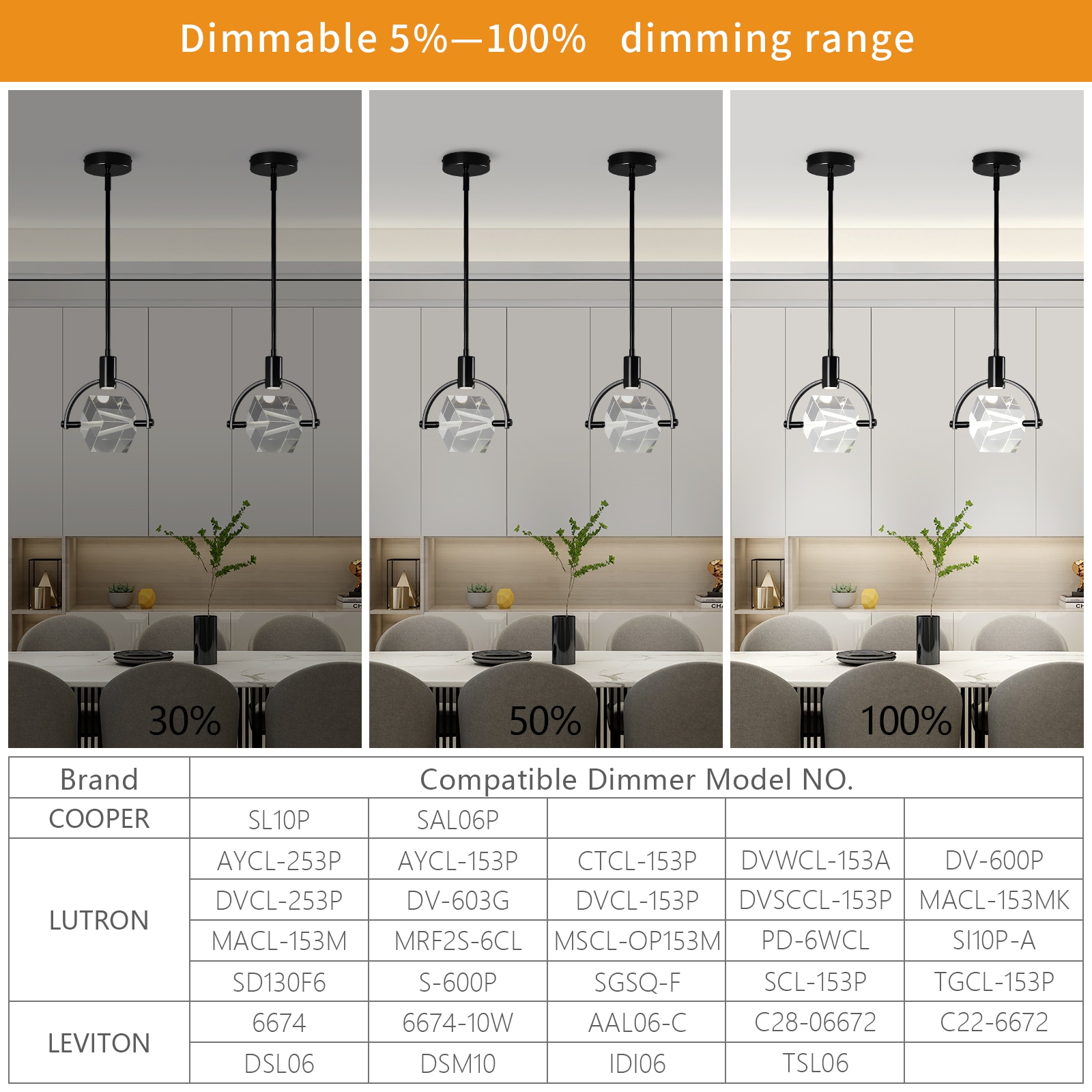 ZHLLMQ Modern 1 Light Black Series K9 Crystal Geometric Integrated LED ...