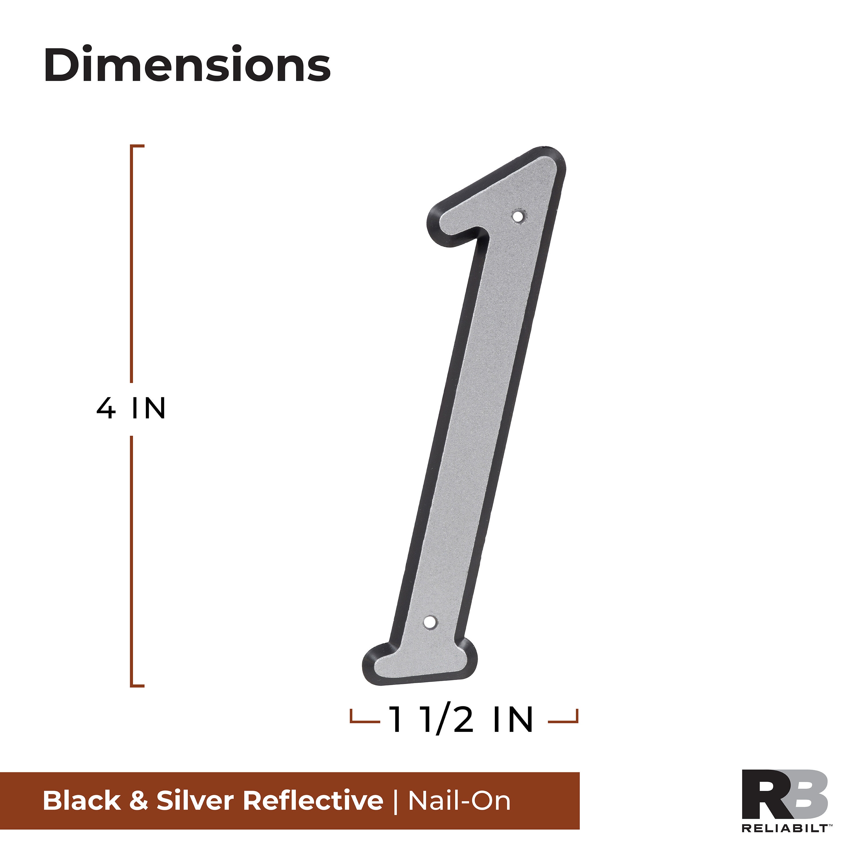 RELIABILT 847591 Signs-Letters-Numbers - View #2