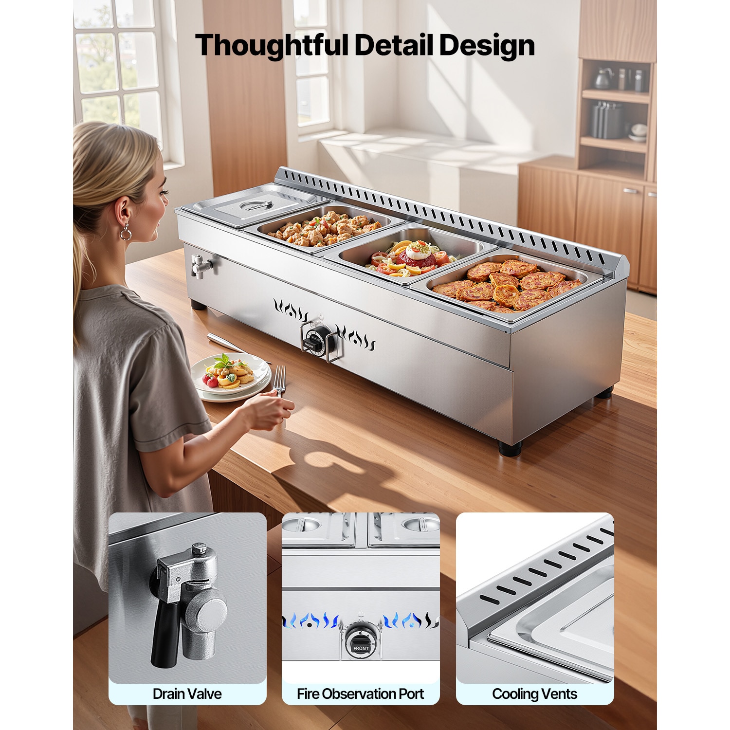 VEVOR SCRQZQZTMKZT08785V0 Buffet-Servers - View #6