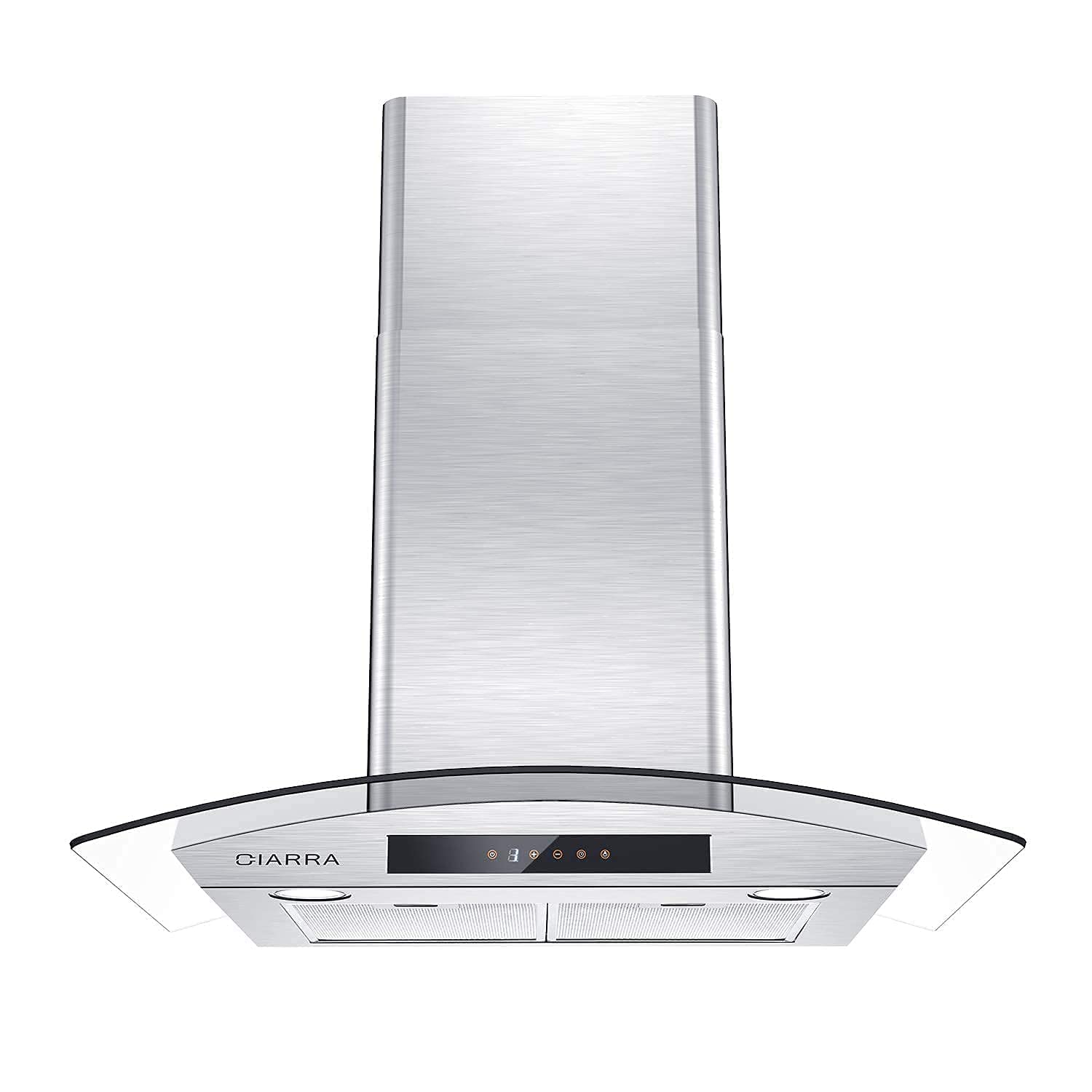 Jeremy Cass LSCIARDOE72 30 inch Convertible 450-CFM Stainless steel Wall-Mounted Range Hood with Charcoal Filter