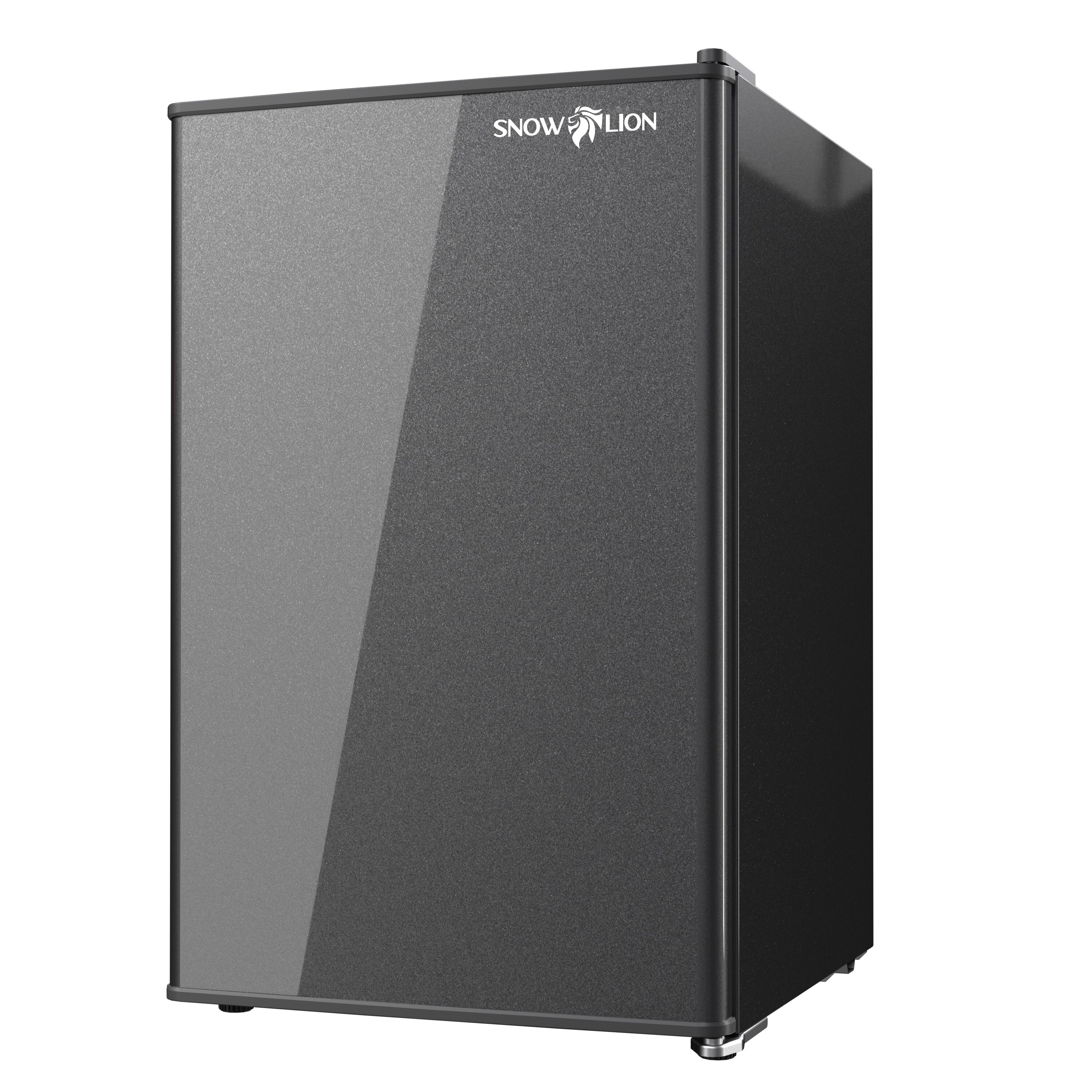 SnowLion OSFS014-BL Premium 65L Solid Door Undercounter 2.3-Cu. Feet Mini Fridge ( Black ) Garage Ready