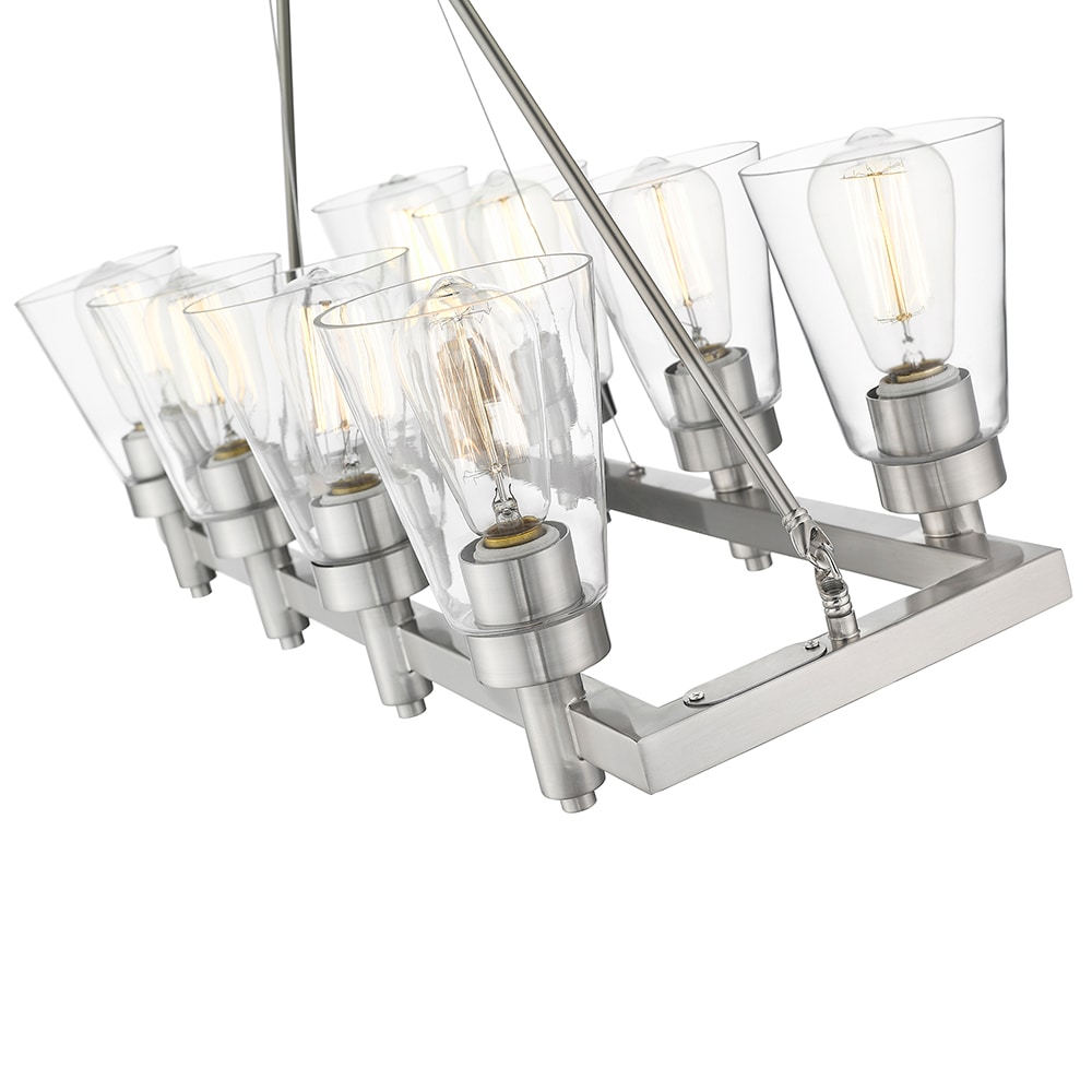 OVE Decors Sinatra 8-Light Brushed Nickel Coastal LED Dry rated Chandelier  in the Chandeliers department at