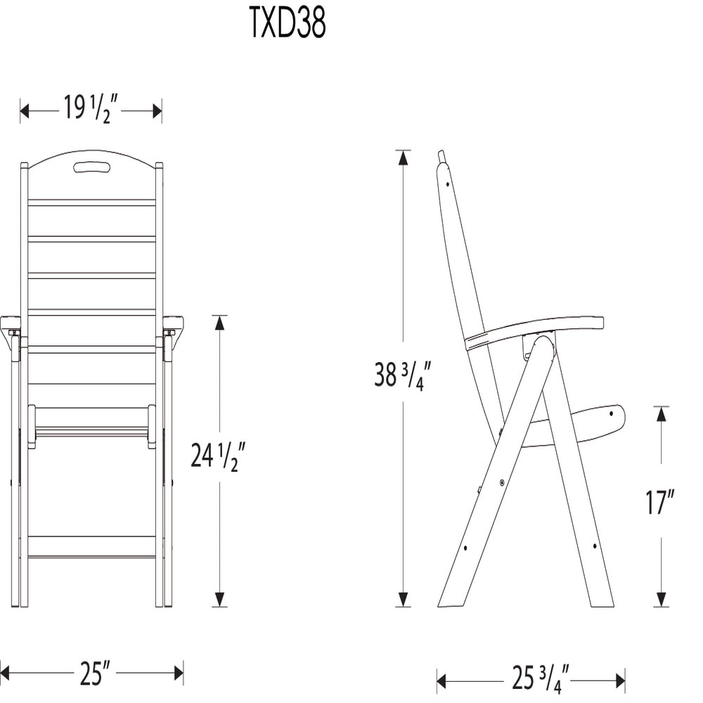 Trex Outdoor Furniture TXD38CW Patio-Chairs - View #11
