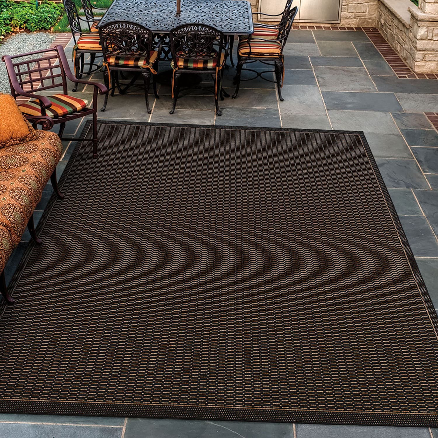 Black Outdoor Rugs, Washable Area Rugs