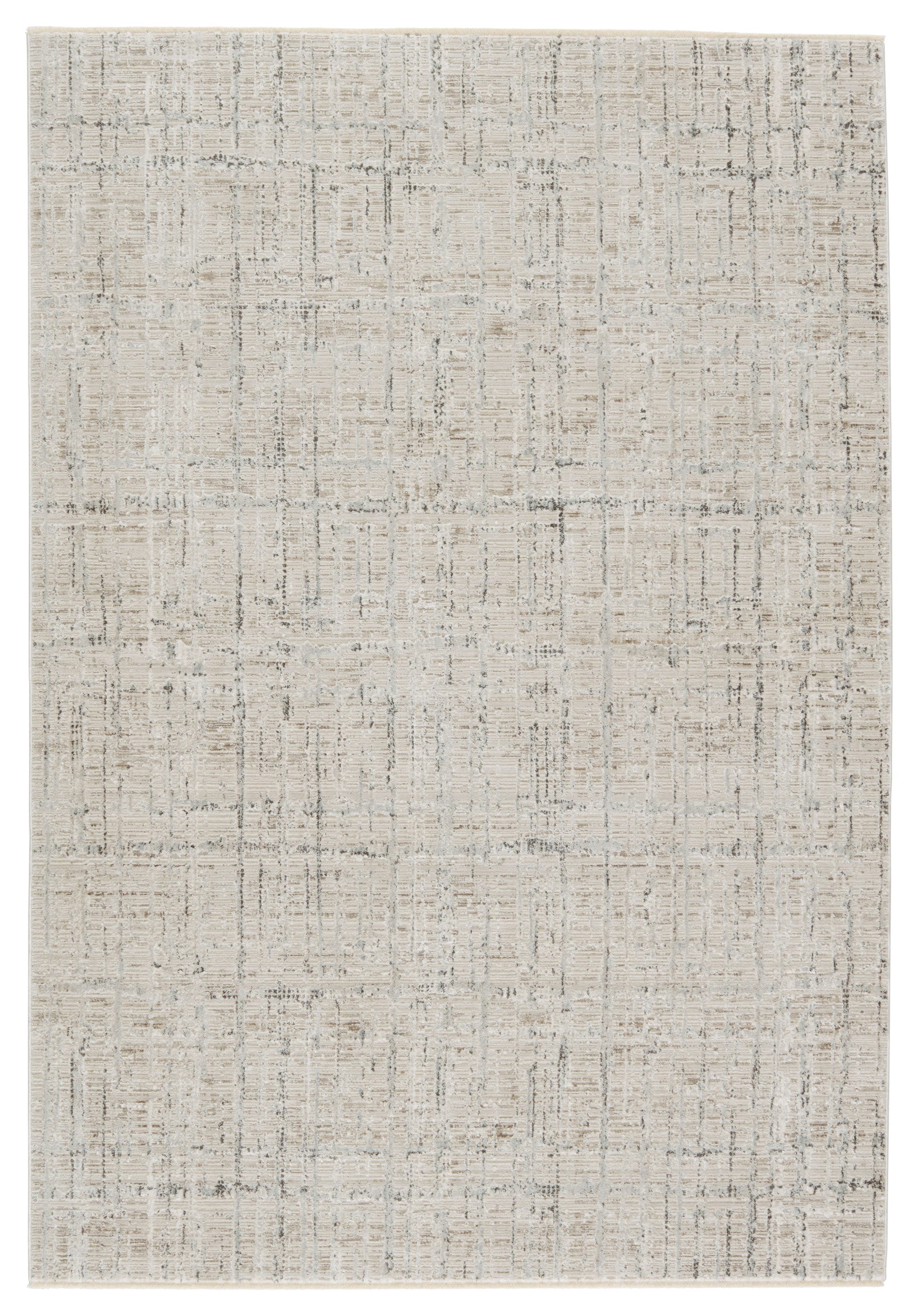 Sovis Vintage-Inspired Heathered 8'10" x 12'7" Gray & Taupe Rug