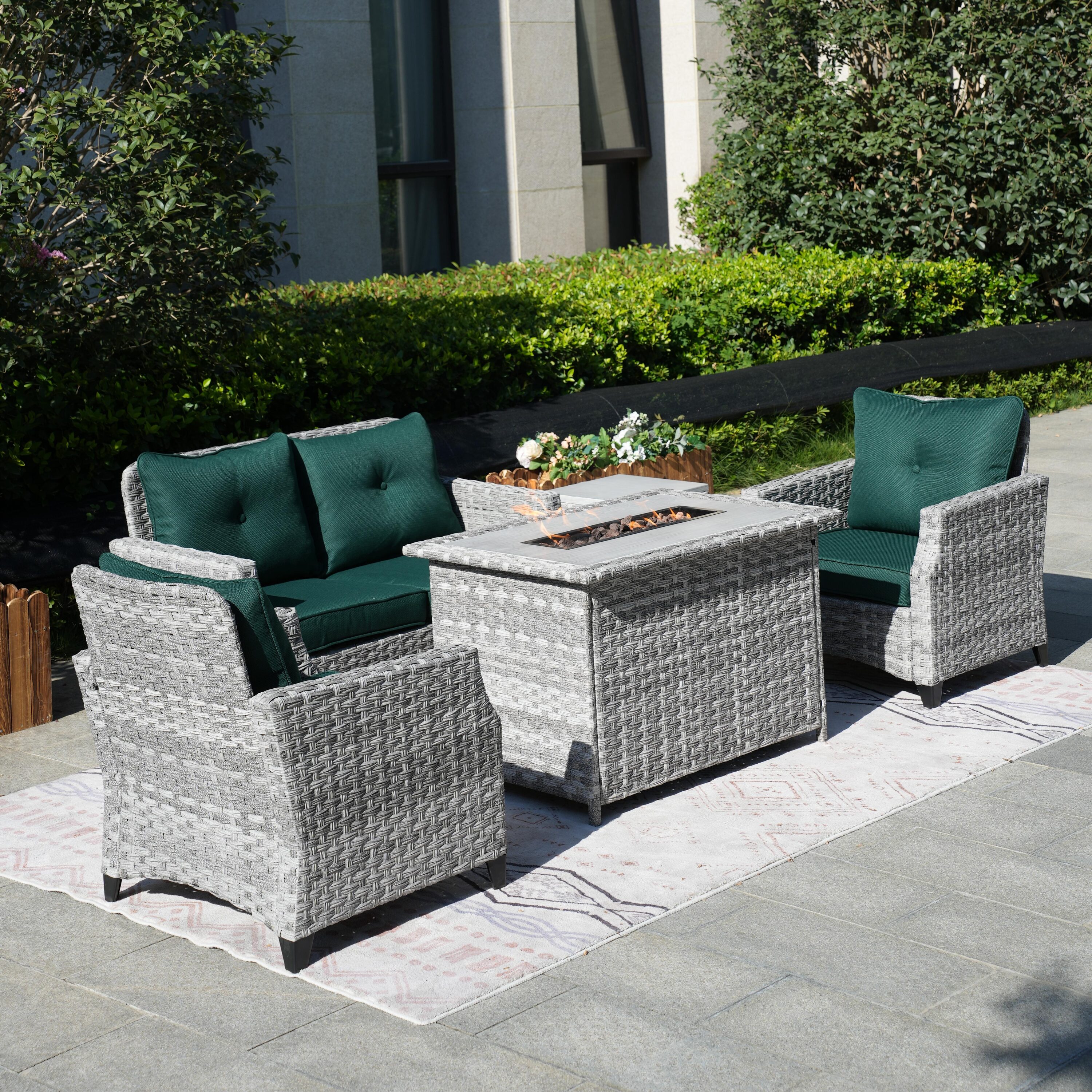 Direct Wicker DWG-1801H-CE Patio-Conversation-Sets - View #3