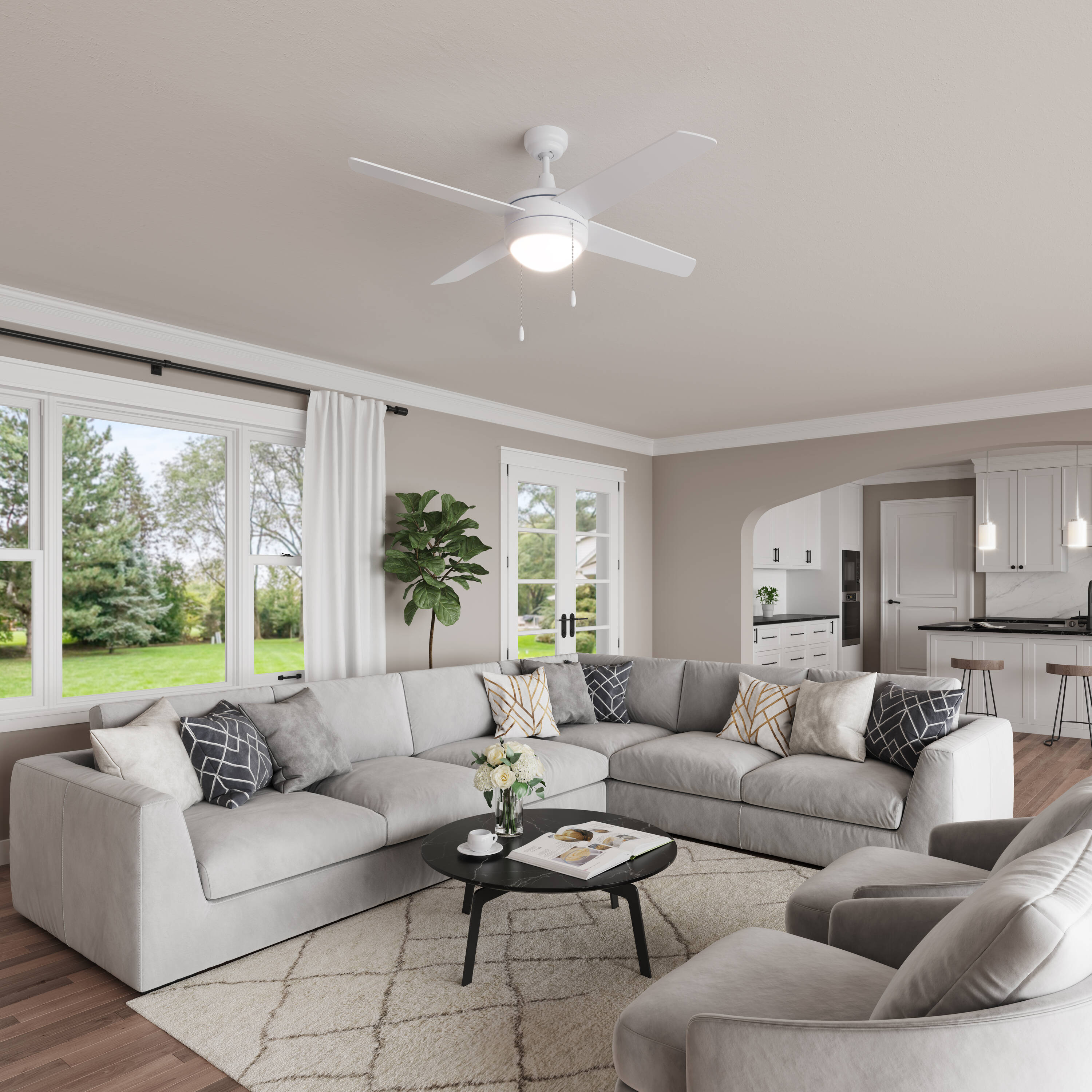 RP Lighting + Fans 1004BN-E26-L Ceiling-Fans - View #3