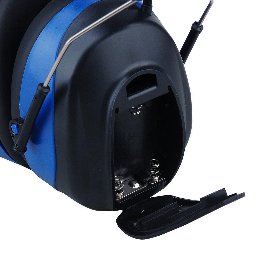 Blue Max Plastic Hearing Protection Earmuffs with with AM FM Radio