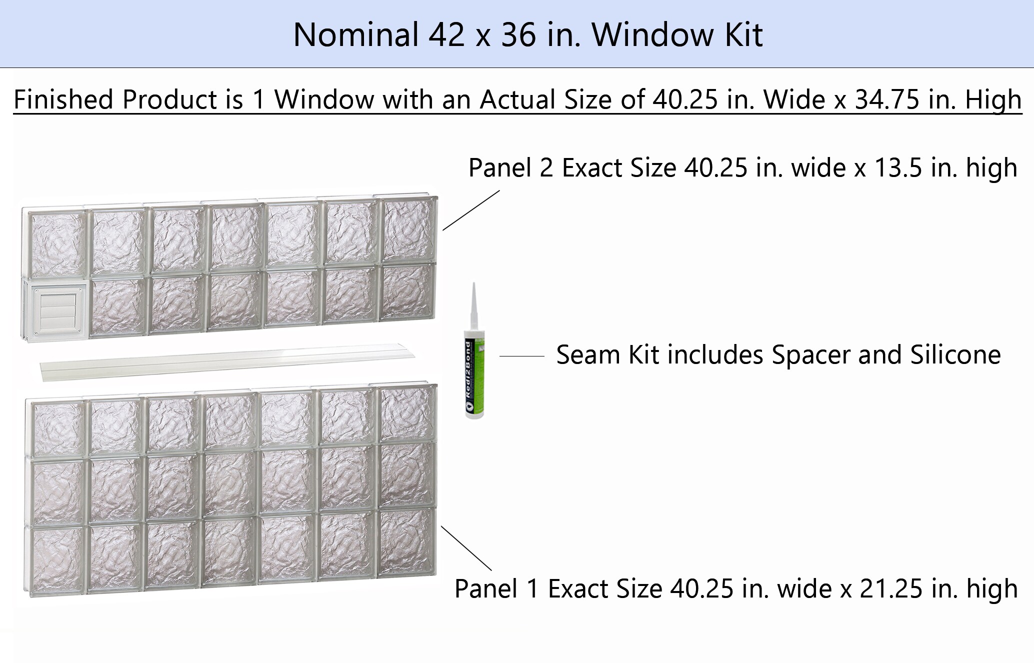 REDI2SET D4236IS Glass-Block-Windows - View #2