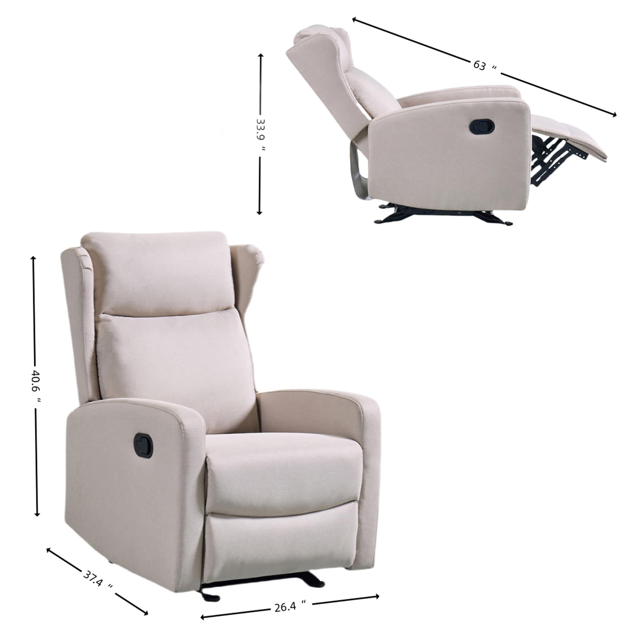 Sumyeg WF-HW65860BL-LA recliners - View #6