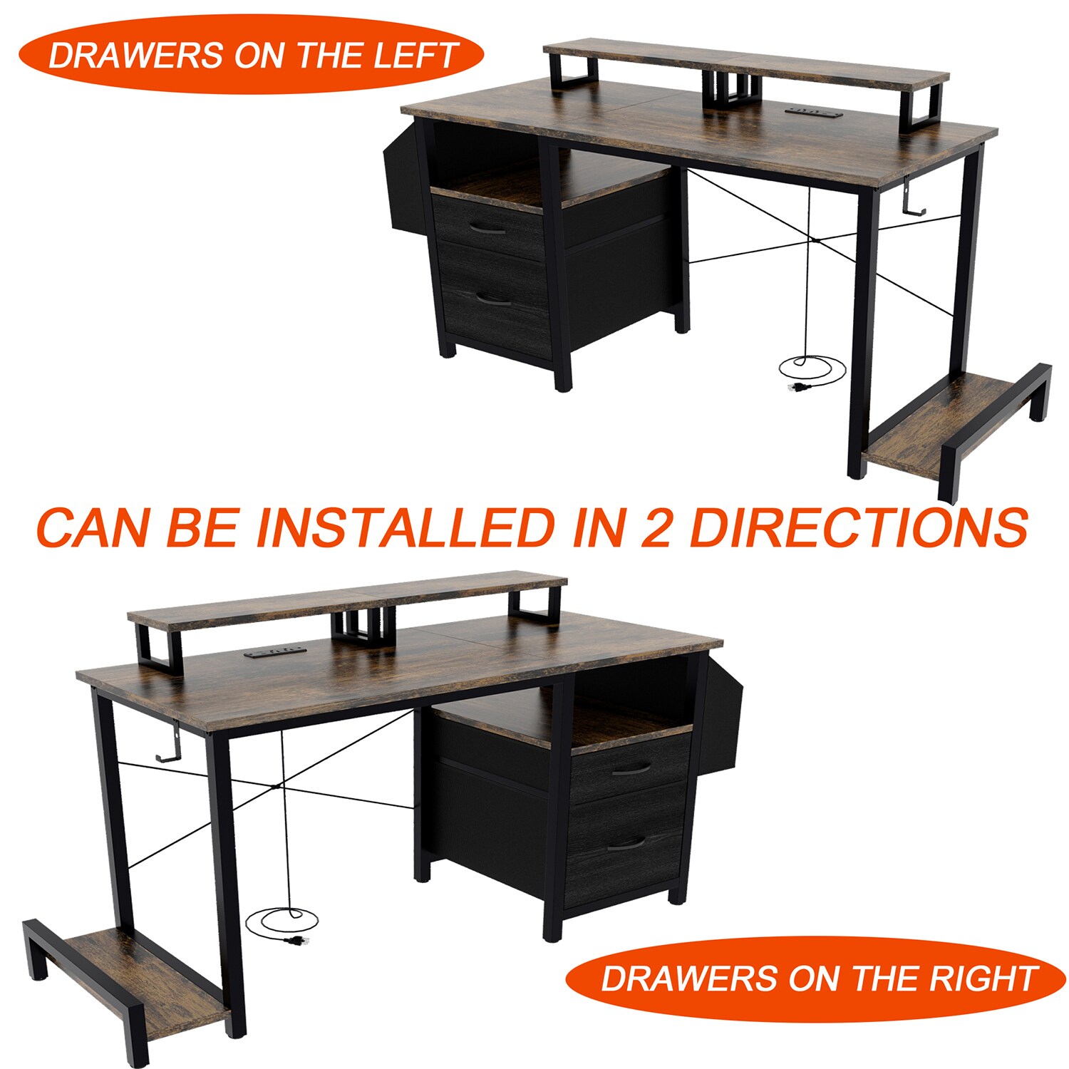 Mondawe MO-HW61782BK desks - View #6