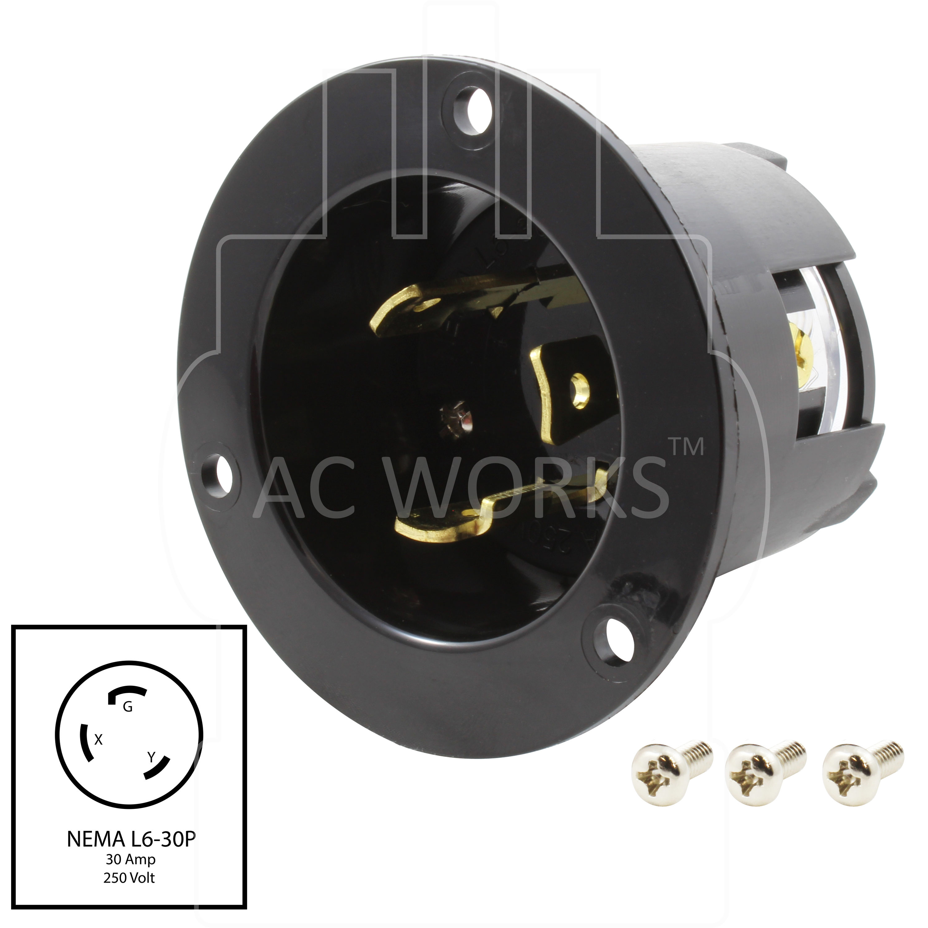 AC WORKS ASINL630P Generator-Power-Inlet-Boxes - View #2