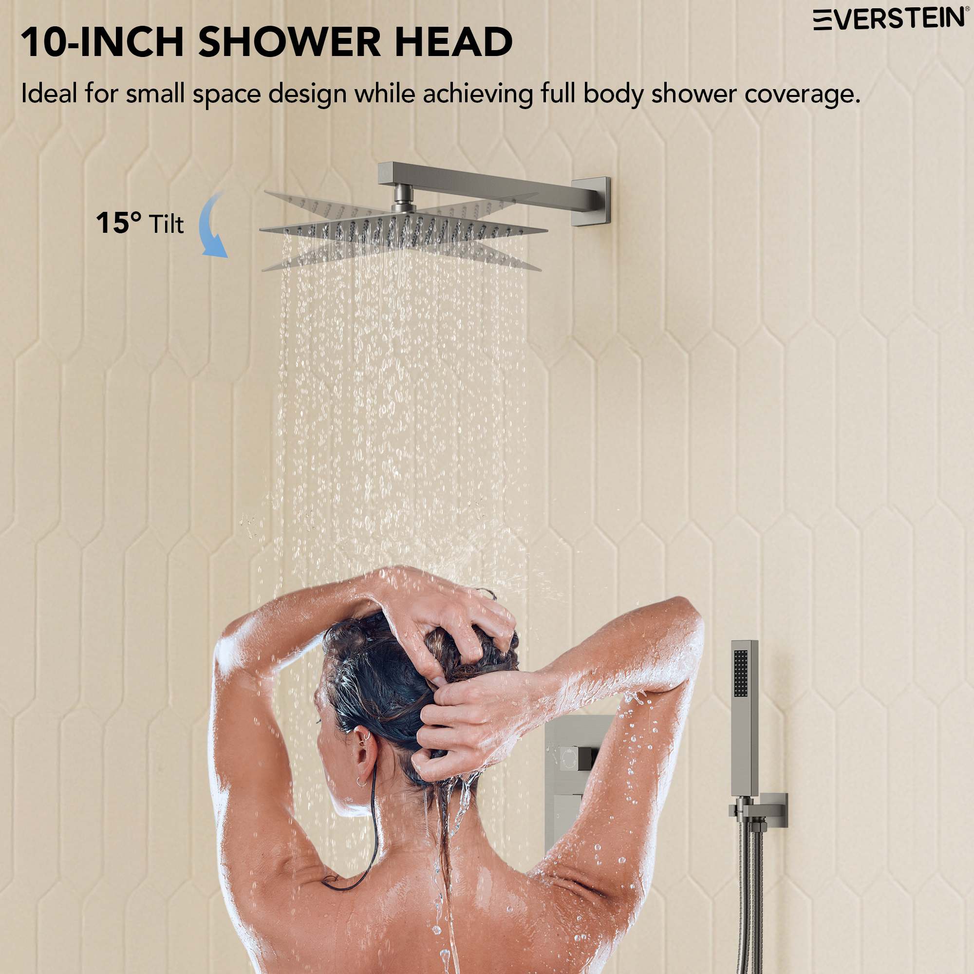 EVERSTEIN M6603NI-B10BL Tub-Shower-Faucets - View #6
