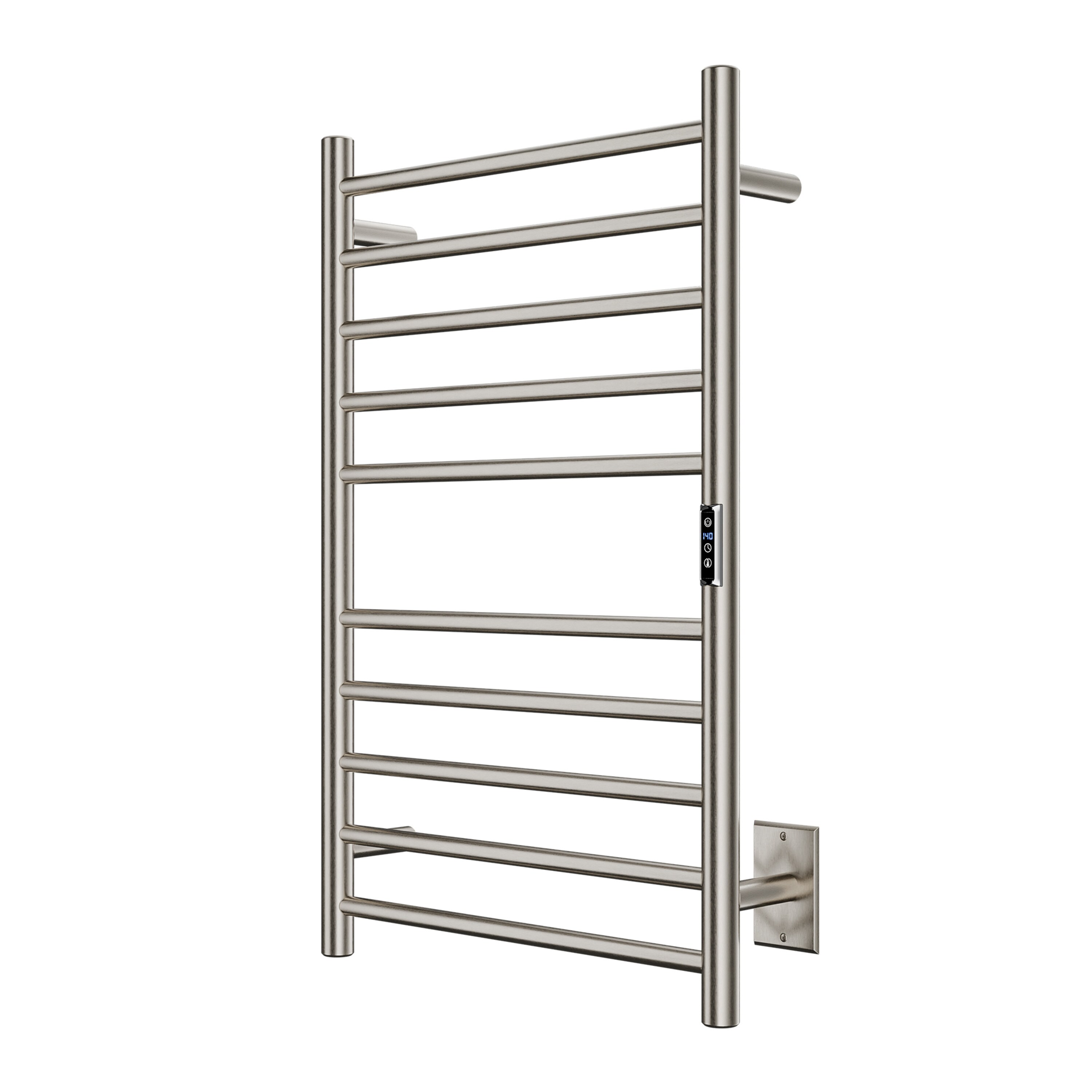 ANZZI Brushed Nickel Plug-in Wall Mount Towel Warmer 20.08-in x