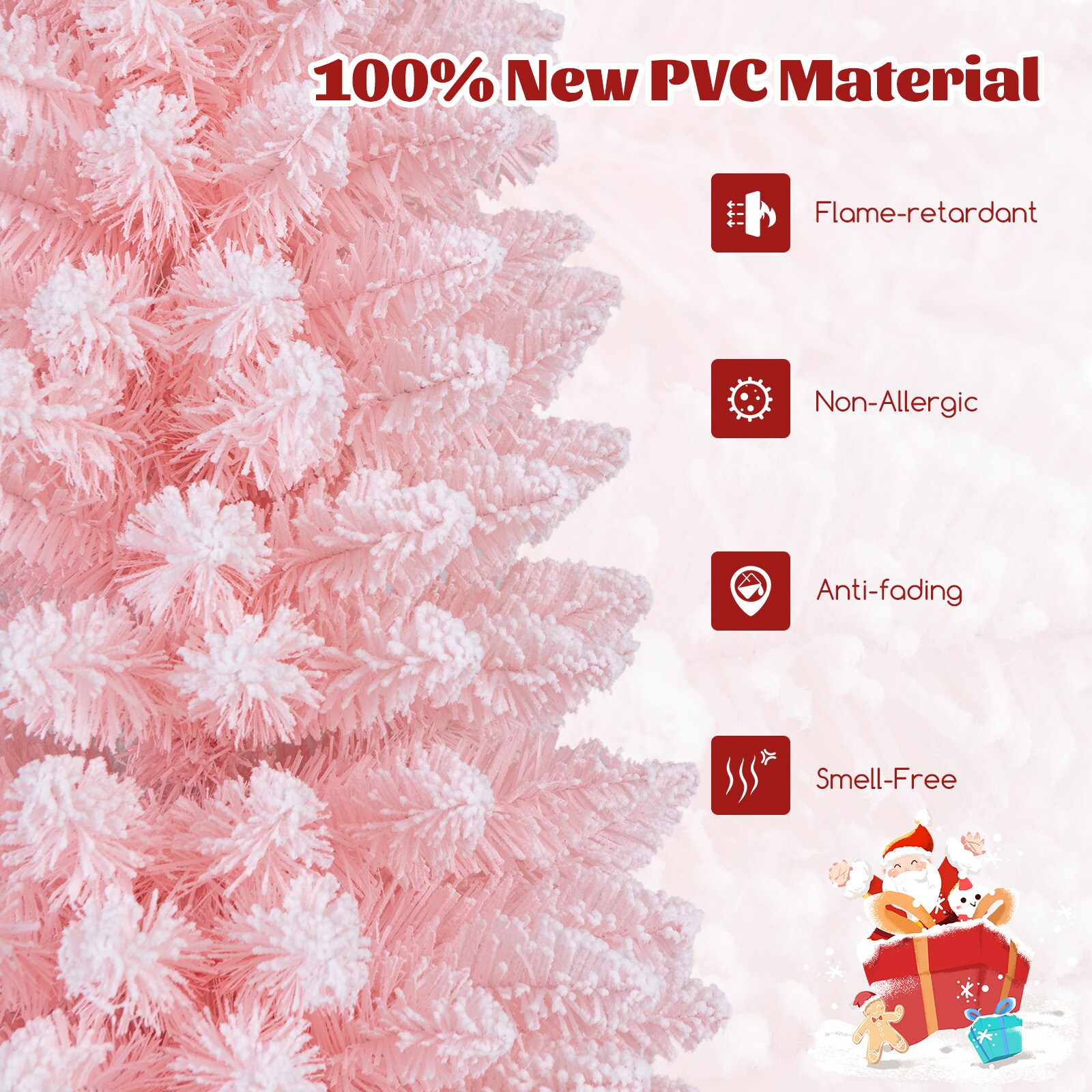 WELLFOR TX-HGY-10007US Artificial-Christmas-Trees - View #7