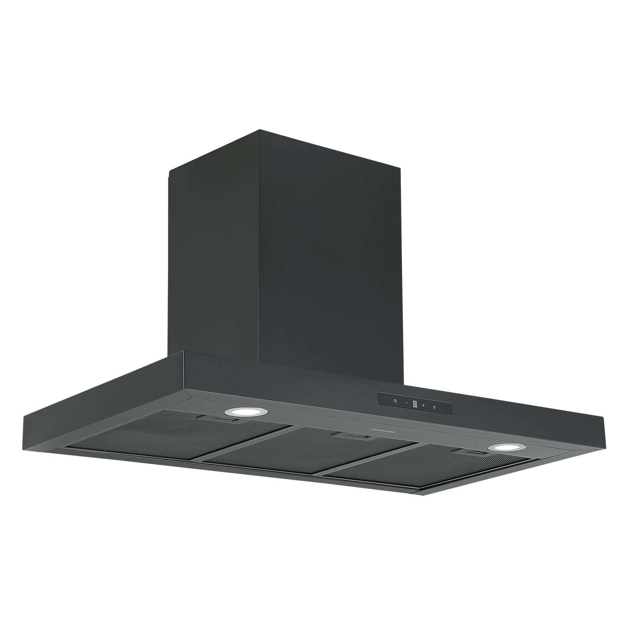 Ancona AN-1587 36-in 440-CFM Convertible Matte Black Wall-Mounted Range Hood