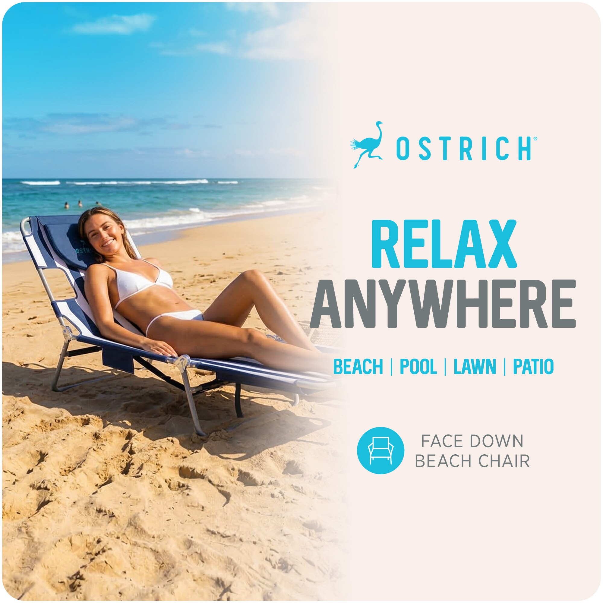Ostrich BPCHS1002S-CHST1007W Beach-Camping-Chairs - View #2