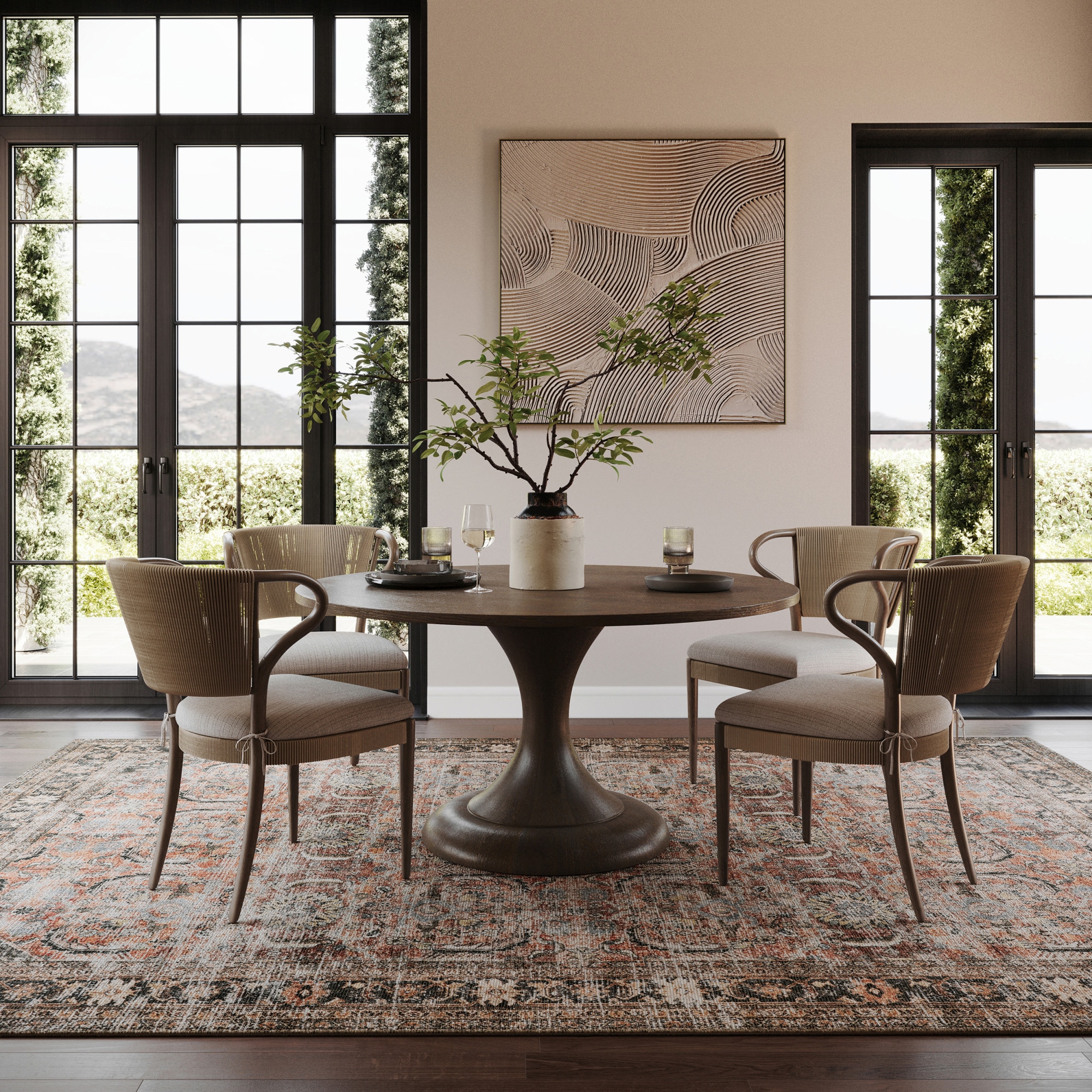 nuLOOM 200LRHV04C-8010 Hillstone Collection Deidra Traditional Vintage Medallion Area Rug