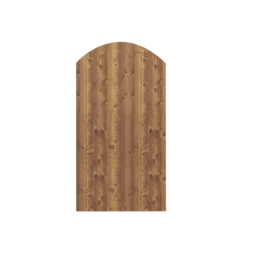 Barrette 73008639 6-ft x 3-ft Cedartone Half Moon Privacy Wood Fence Gate