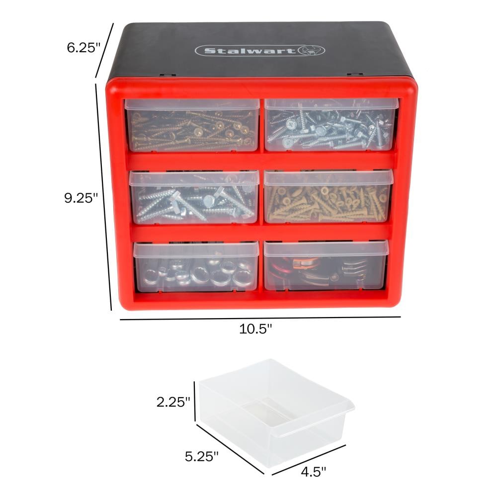 Fleming Supply Storage Containers 30-Compartment Plastic Small Parts  Organizer at