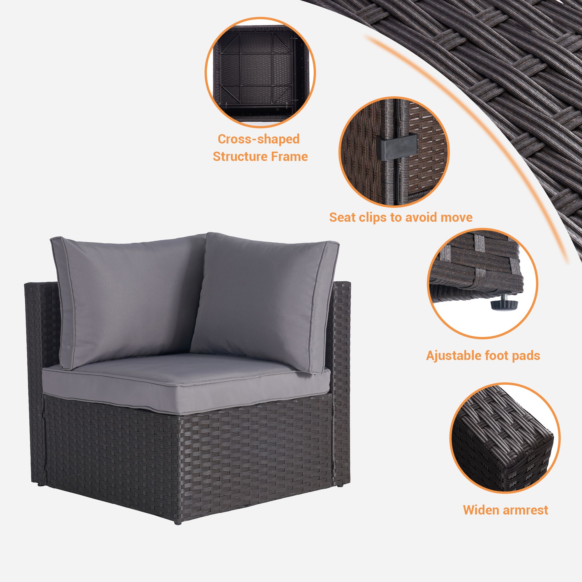 SANSTAR L-WS704-LY-V1 Patio-Conversation-Sets - View #4