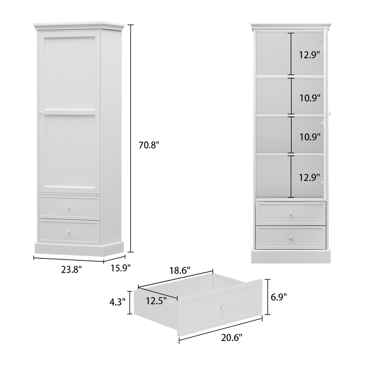 FUFU&GAGA LJY-KF260027-01+02 bookcases - View #6