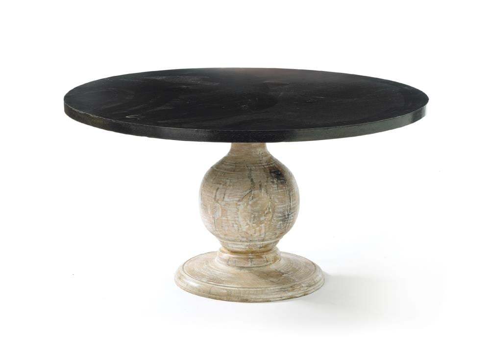 Wood Base In The Dining Tables, Black 48 Round Pedestal Dining Table