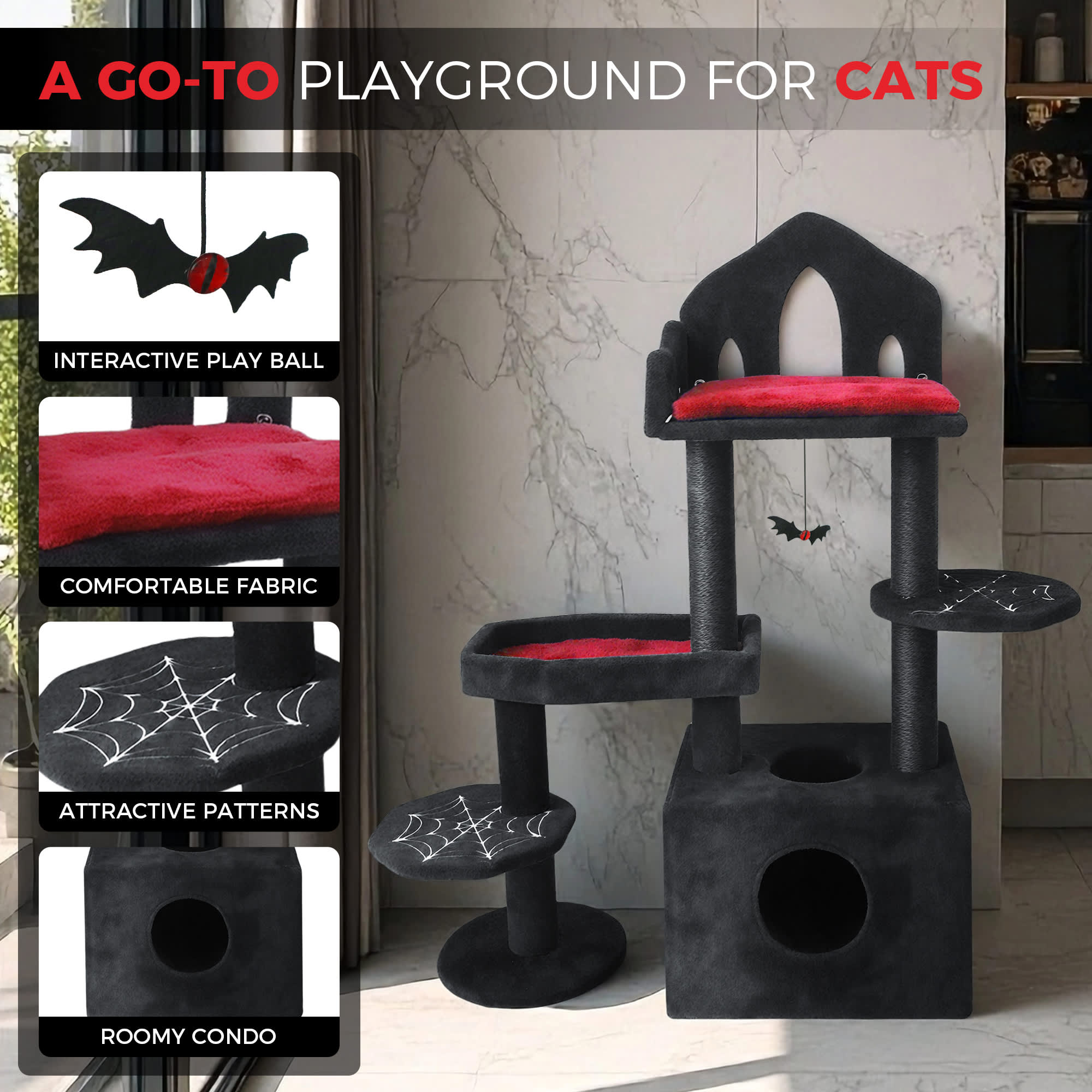 Vynxaria LEXY1540-DJCW-MPJ009 Cat-Trees - View #5