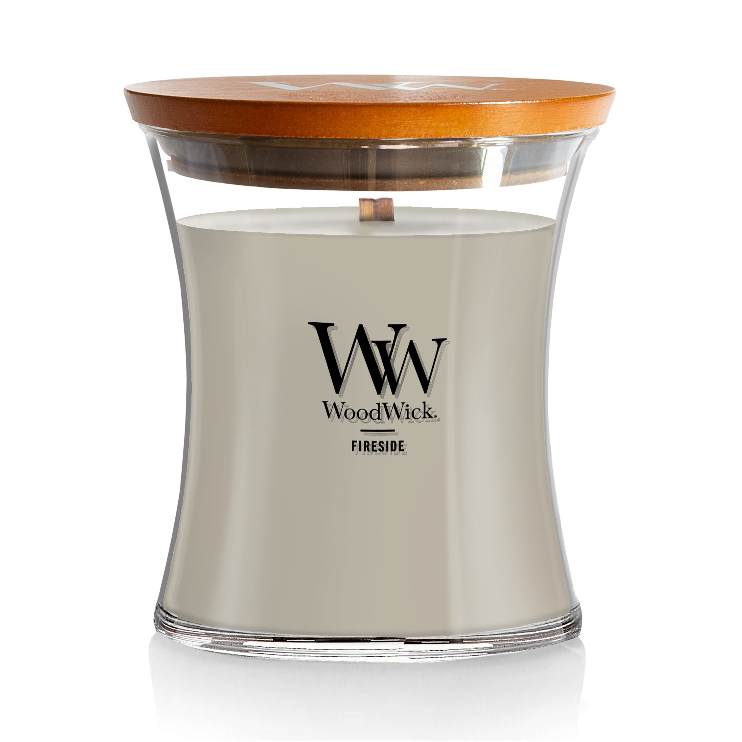 WoodWick 92106 1 -Wick Fireside Gray Jar candle
