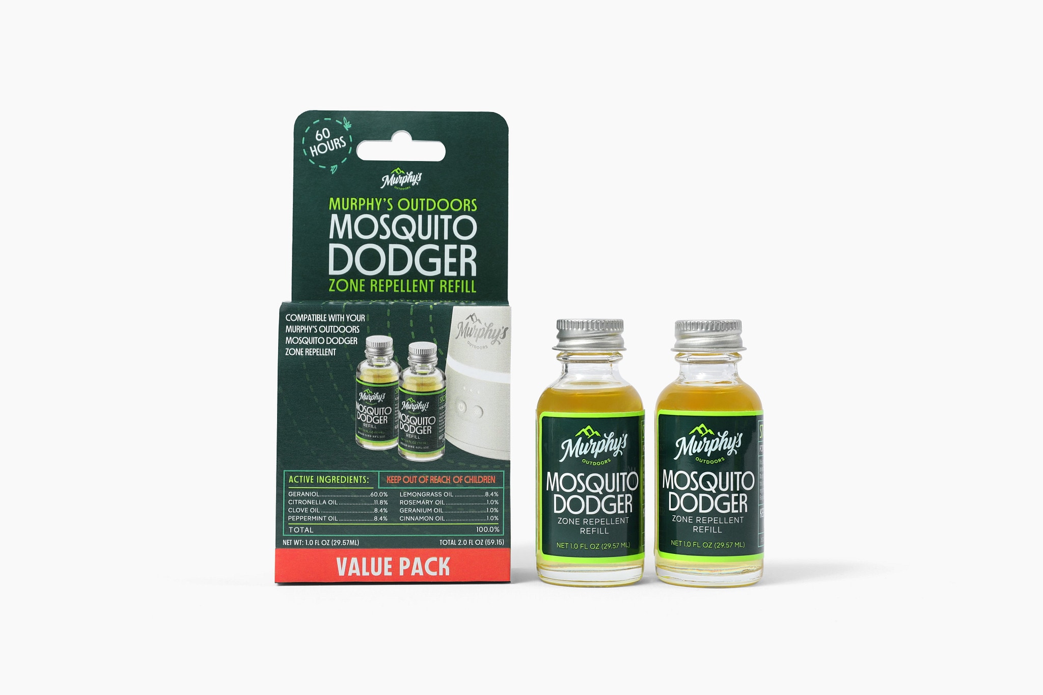 Murphy's Naturals 30 hour refill made exclusively for Murphys Naturals Dodger Zone Repellent