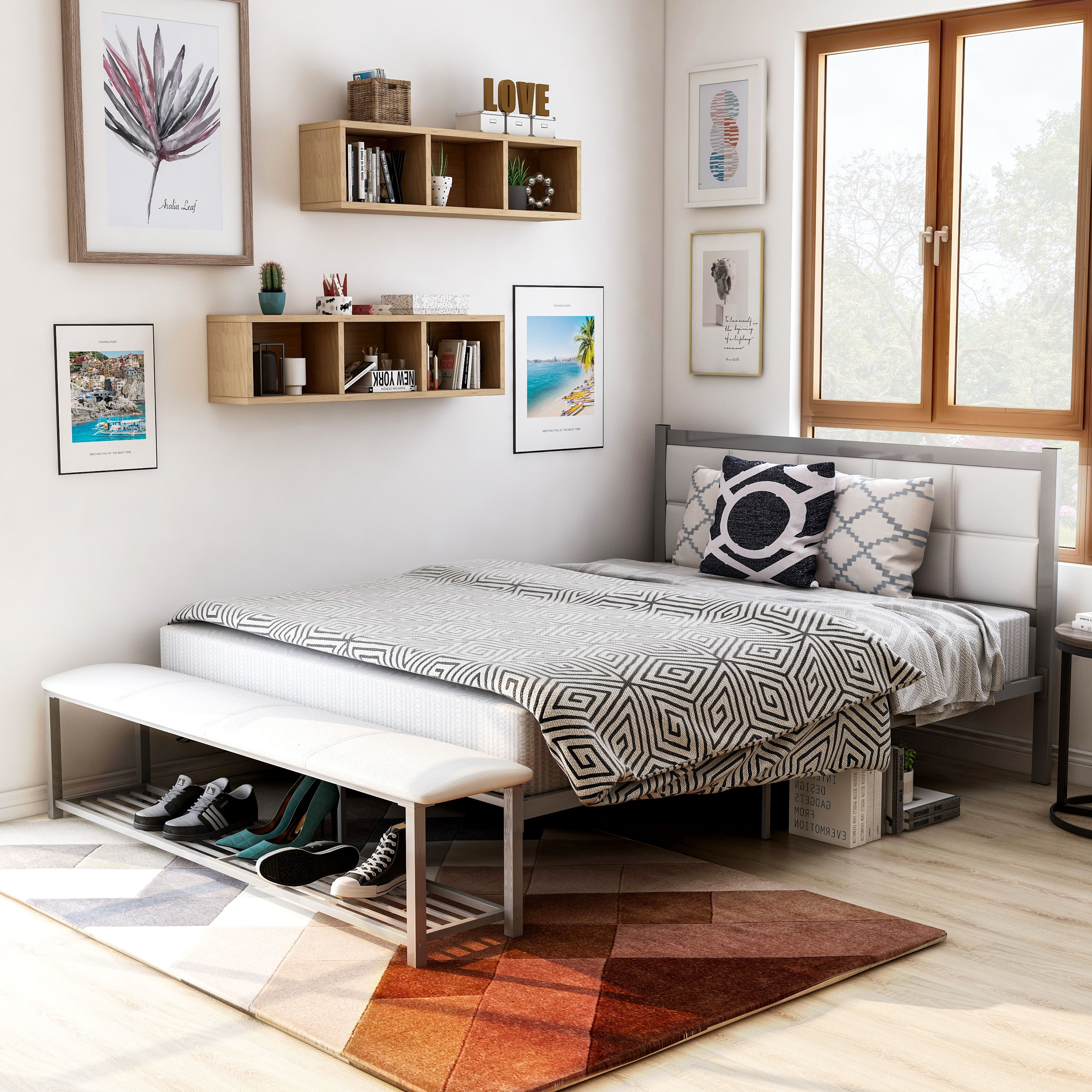 Furniture of America IDF-7076WH-Q beds - View #3