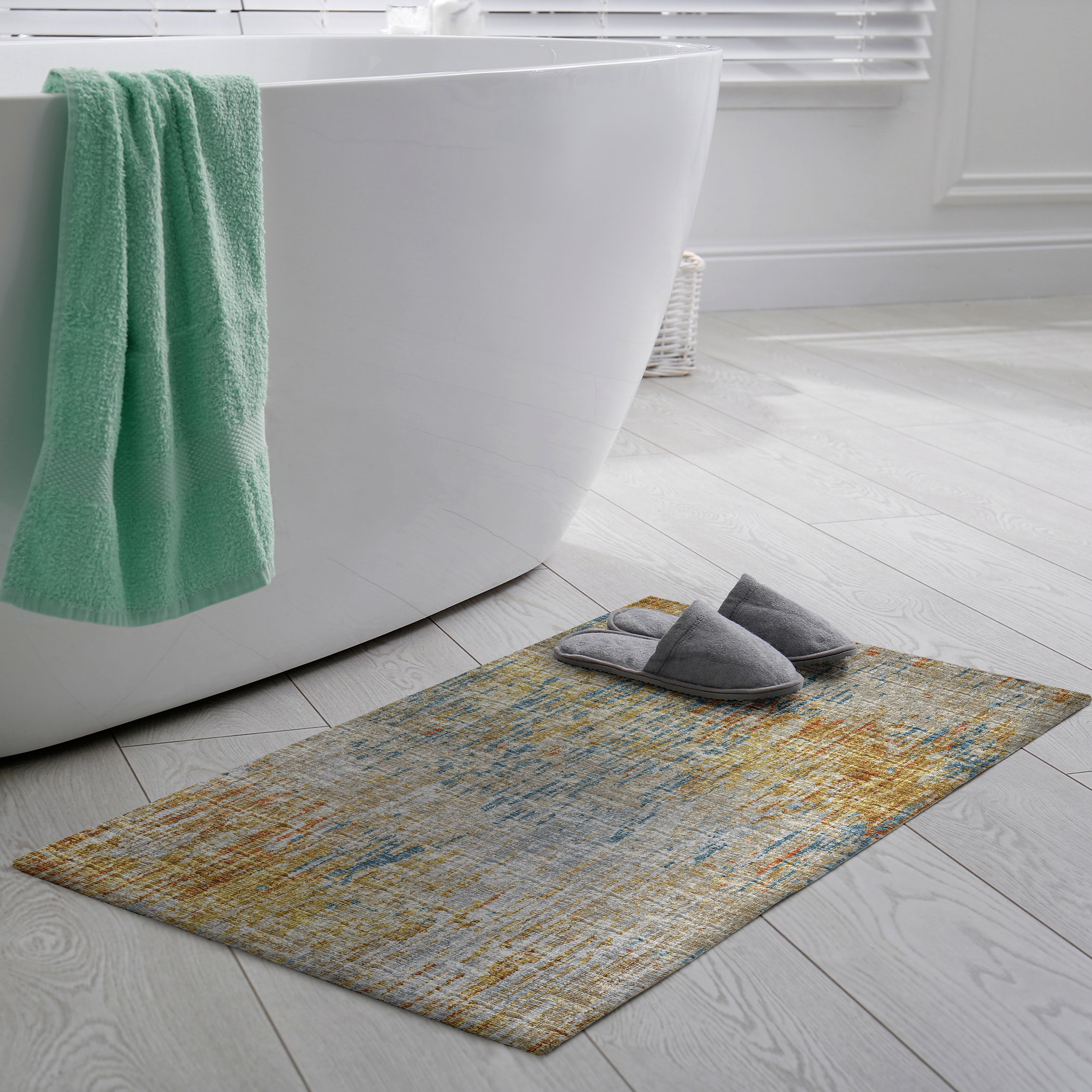 Addison Gilded Multicolor Polyester Indoor Outdoor Scatter Rug
