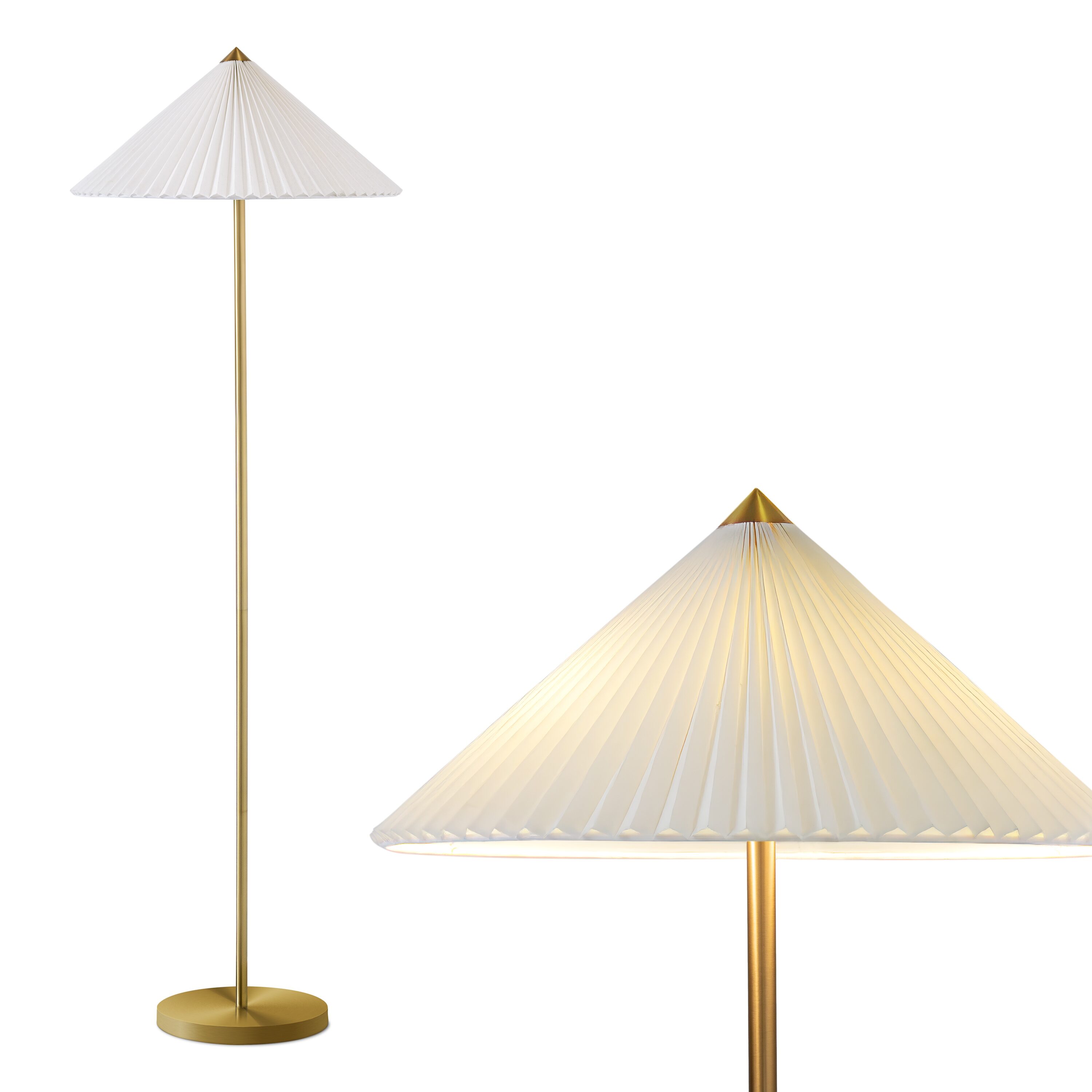 Brightech FL-SIENA 62-in Sienna Gold LED Floor Lamp