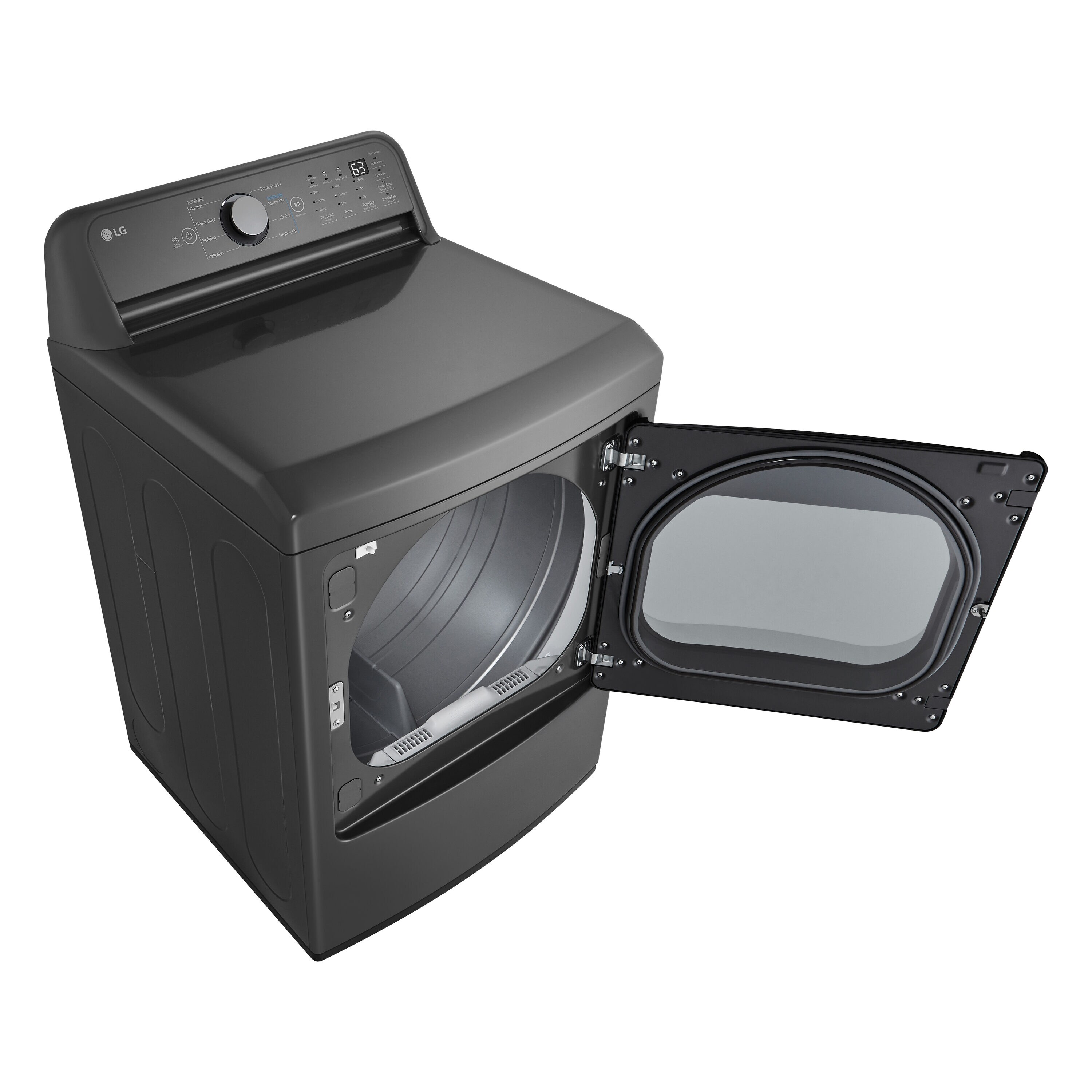 Lg 7 3 cu ft electric dryer matte black energy star in the electric